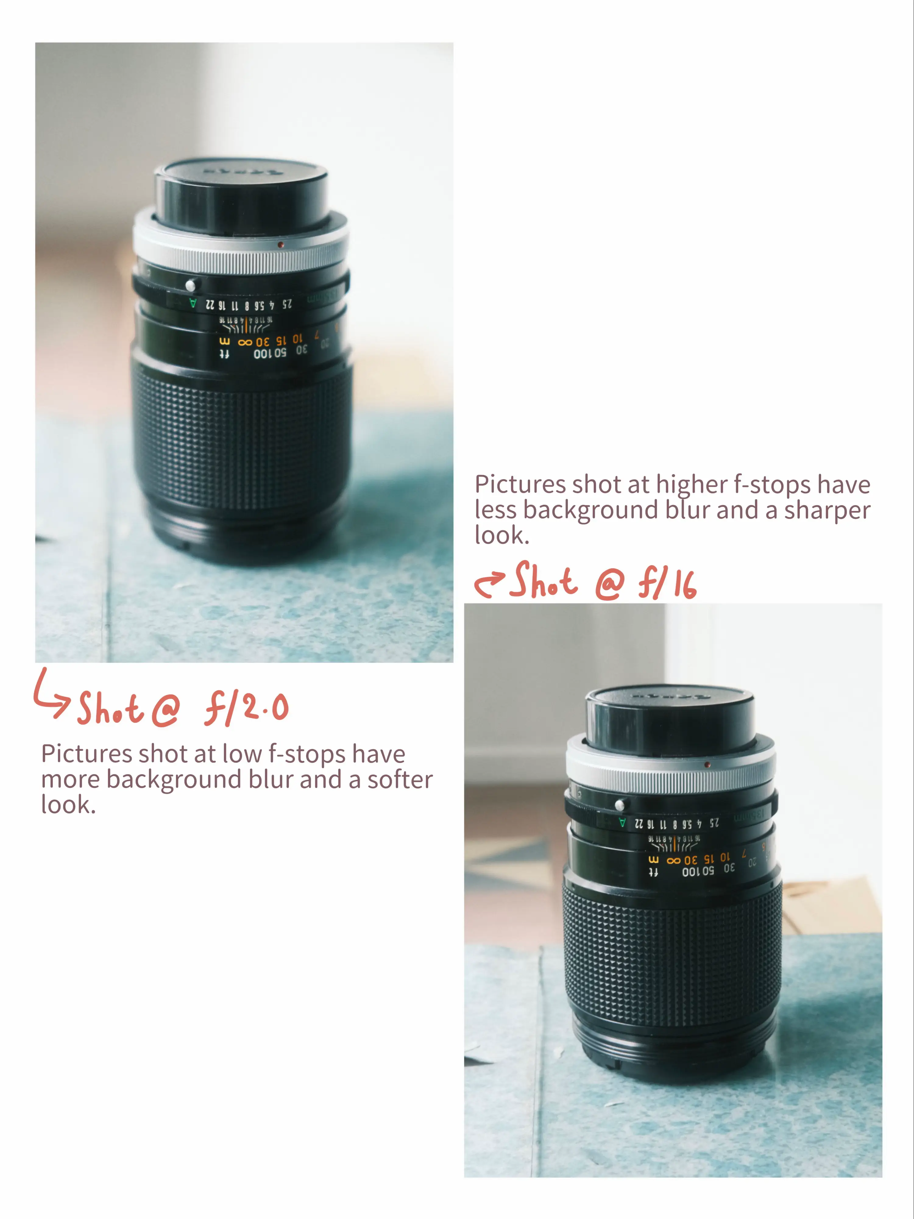 learn about aperture and f-stops!! 🎞️📷 | แกลเลอรีที่โพสต์โดย shuhan ...