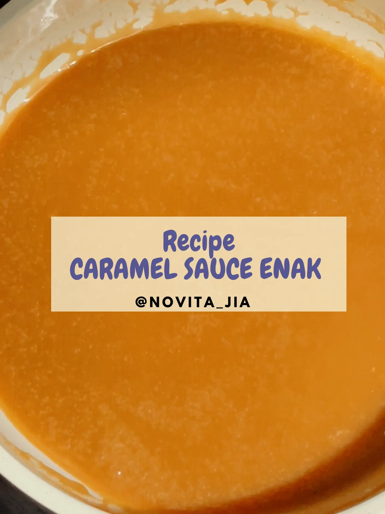 Caramel Sauce recipe ala novita jia enak Video published by Novita