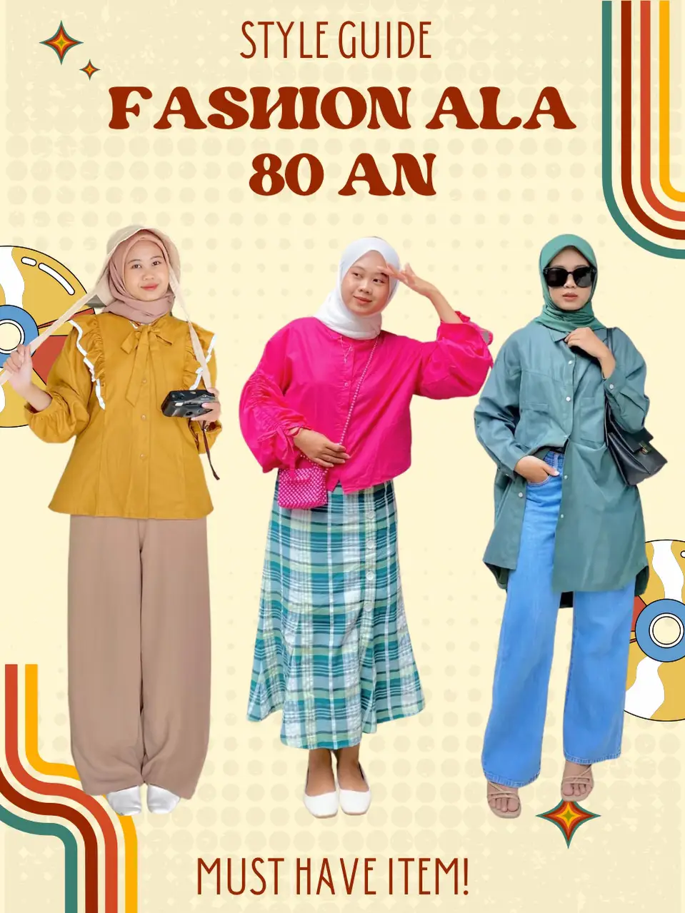 TIPS BERPAKAIAN ALA 80 AN ANTI JADUL! 📀 | Galeri diposting oleh