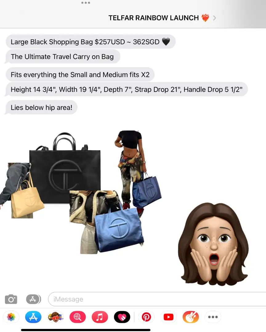 Telfar Shopping Bag Size Comparison // Differences, What Fits +