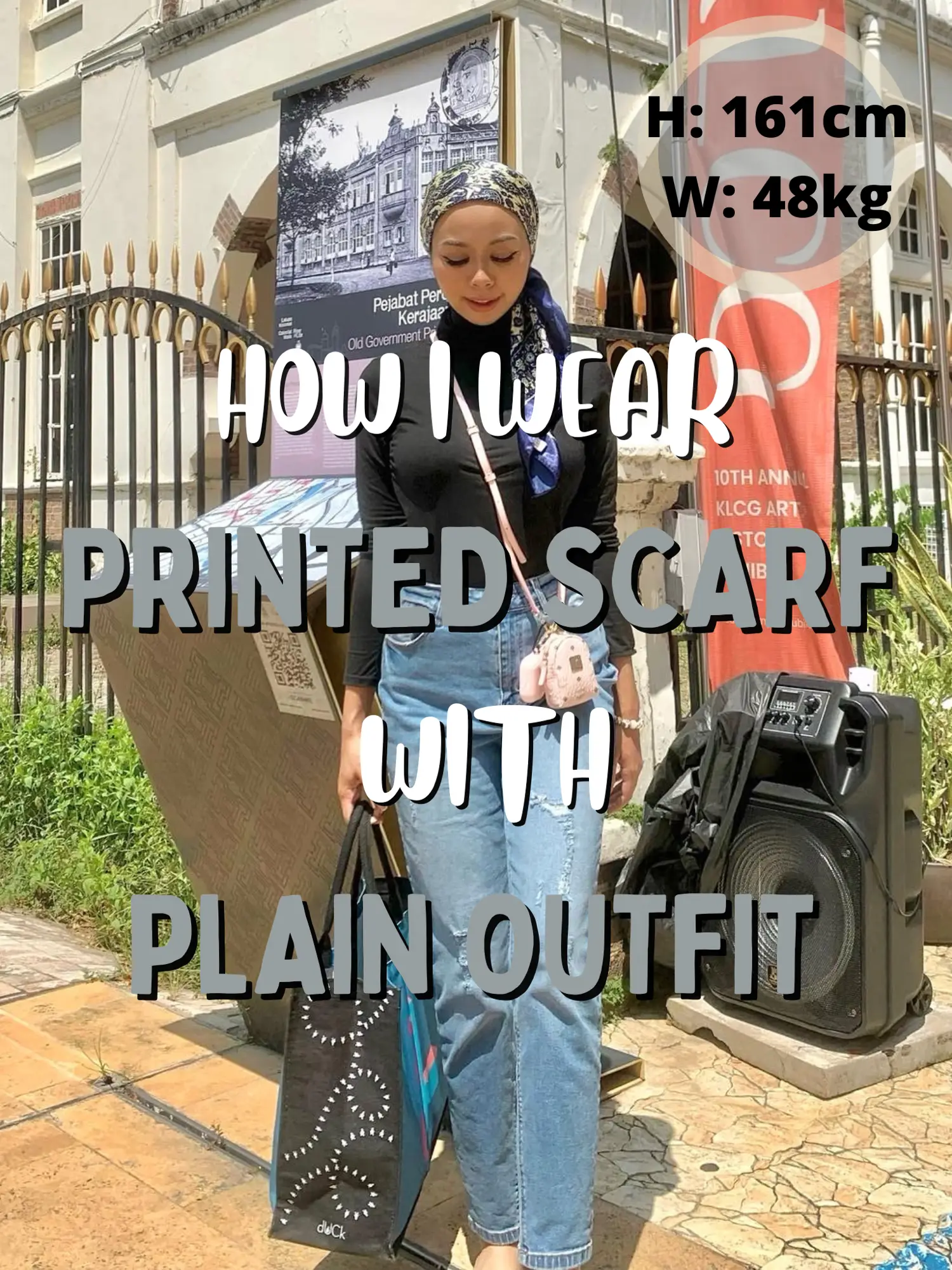 How To Style Your Outfit With Printed Scarf –