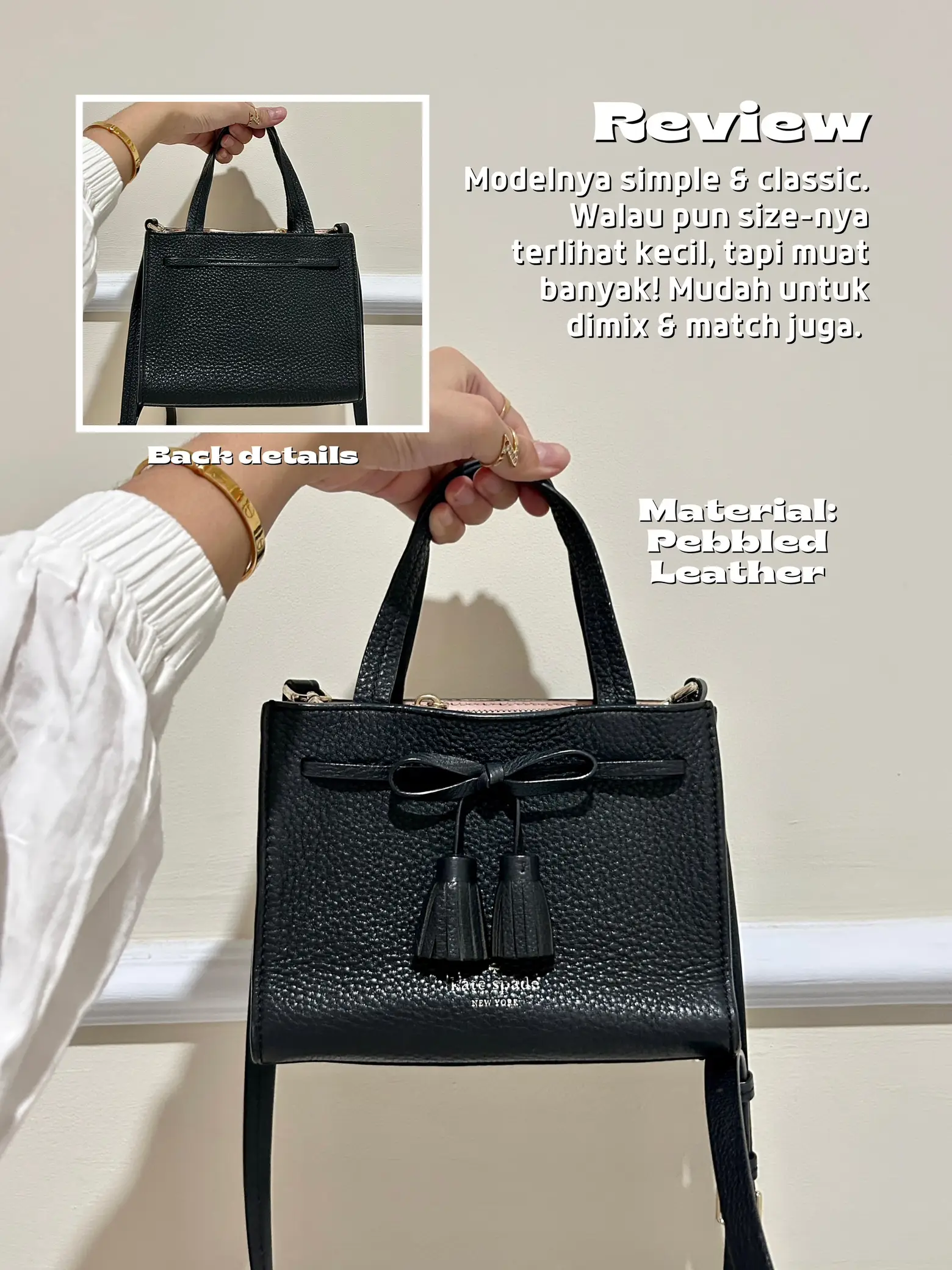 Kate Spade selling Black Hayes Small Satchel Bag