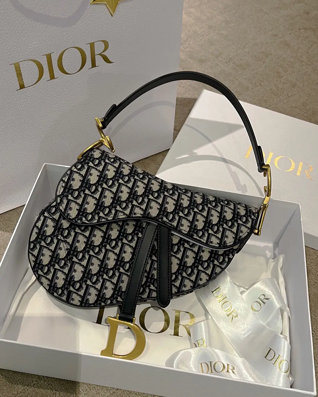 Goodskiller on X: Christian #Dior Oblique Saddle Bag Ture and