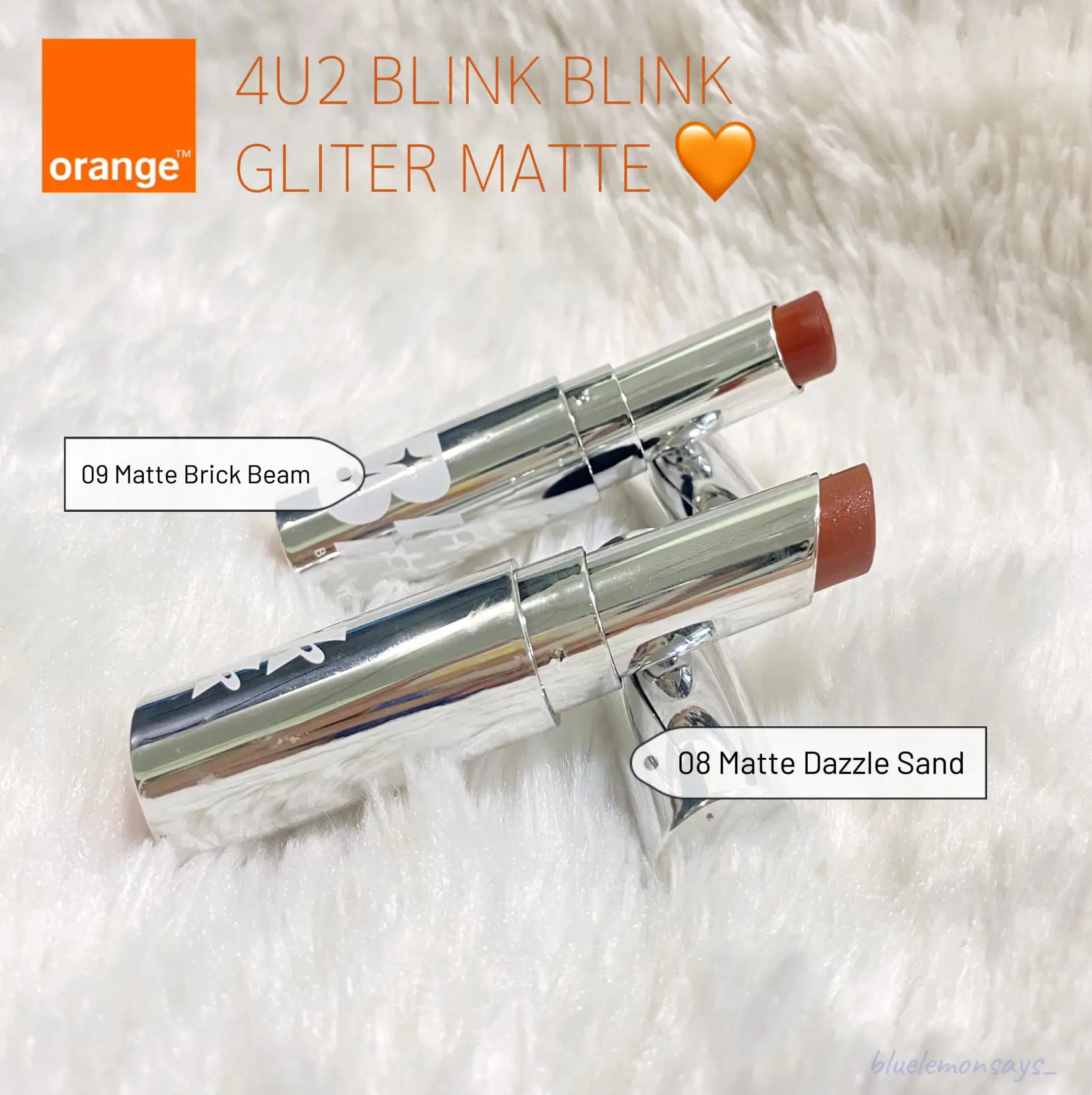 รูปภาพของ 4U2 BLINK BLINK GLITTER MATTE ~ อมส้มอมใจ 🧡 (0)
