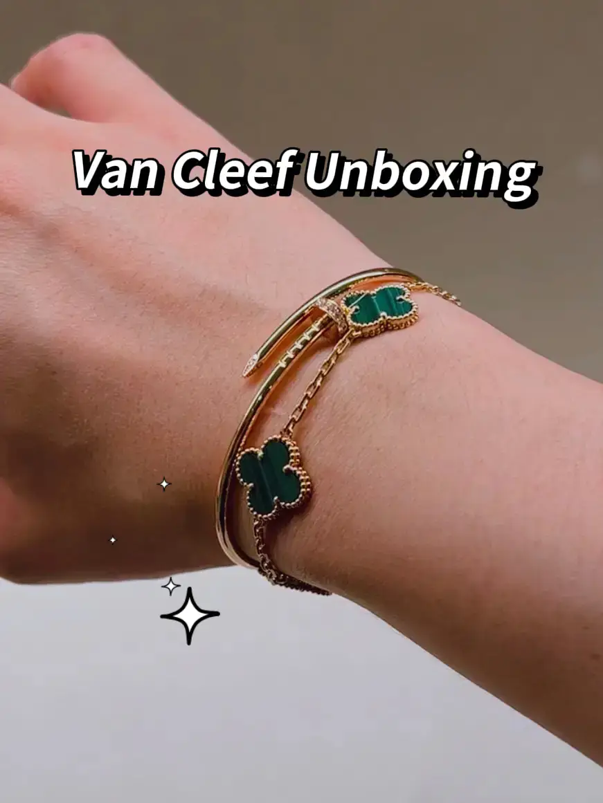 Van Cleef and Arpels shopping vlog  Unboxing VCA Alhambra bracelet 