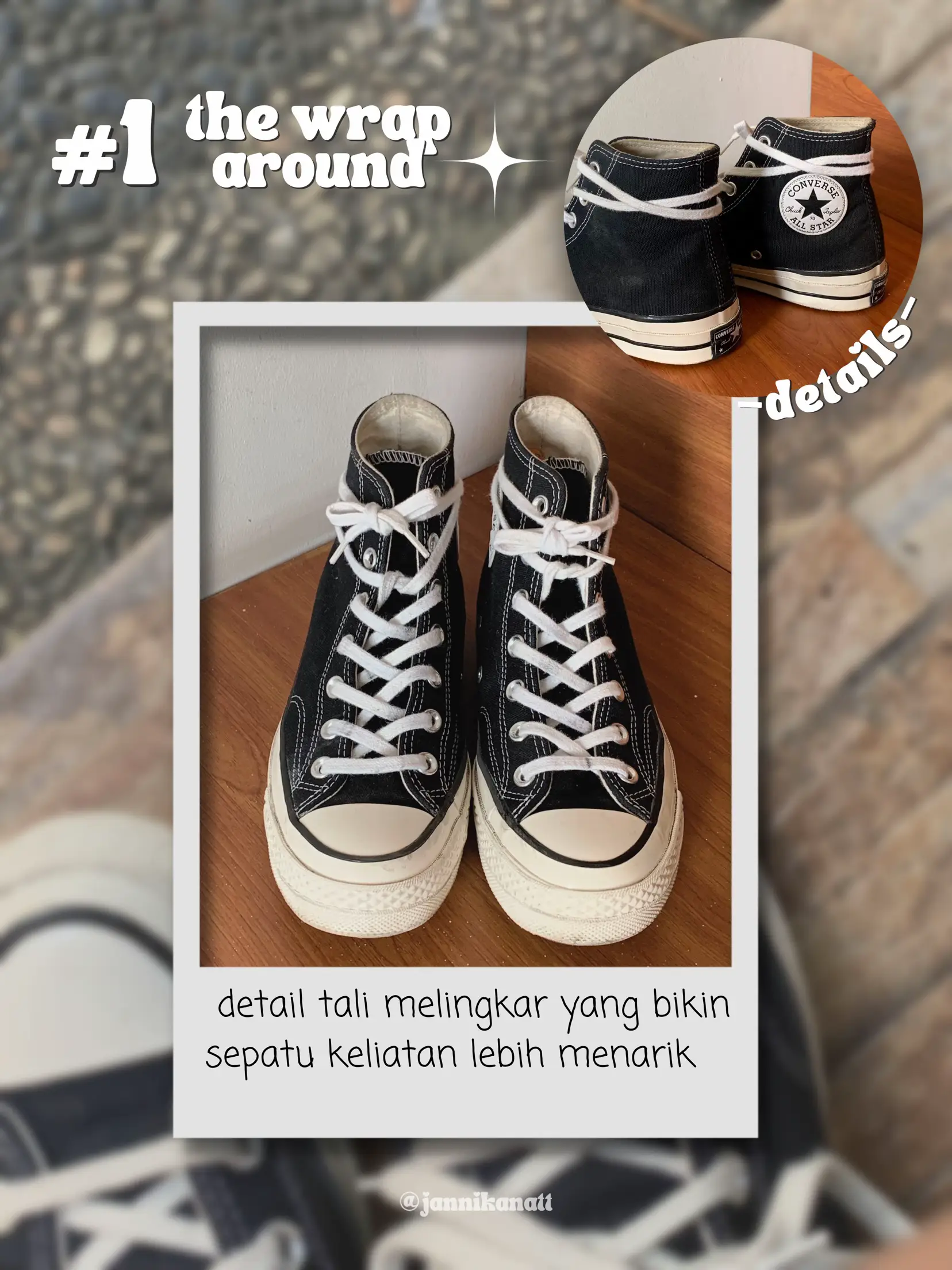 tali sepatu converse high
