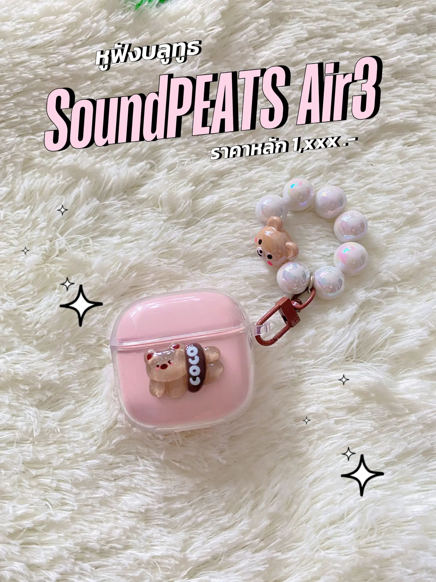 Soundpeats Air 3 headphones pink