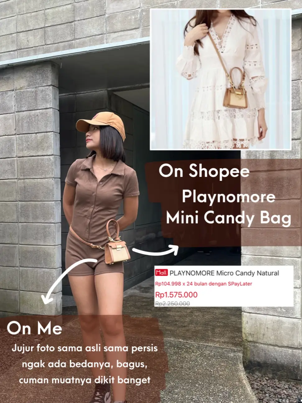 ON SHOPEE VS ON ME (local brand bags)