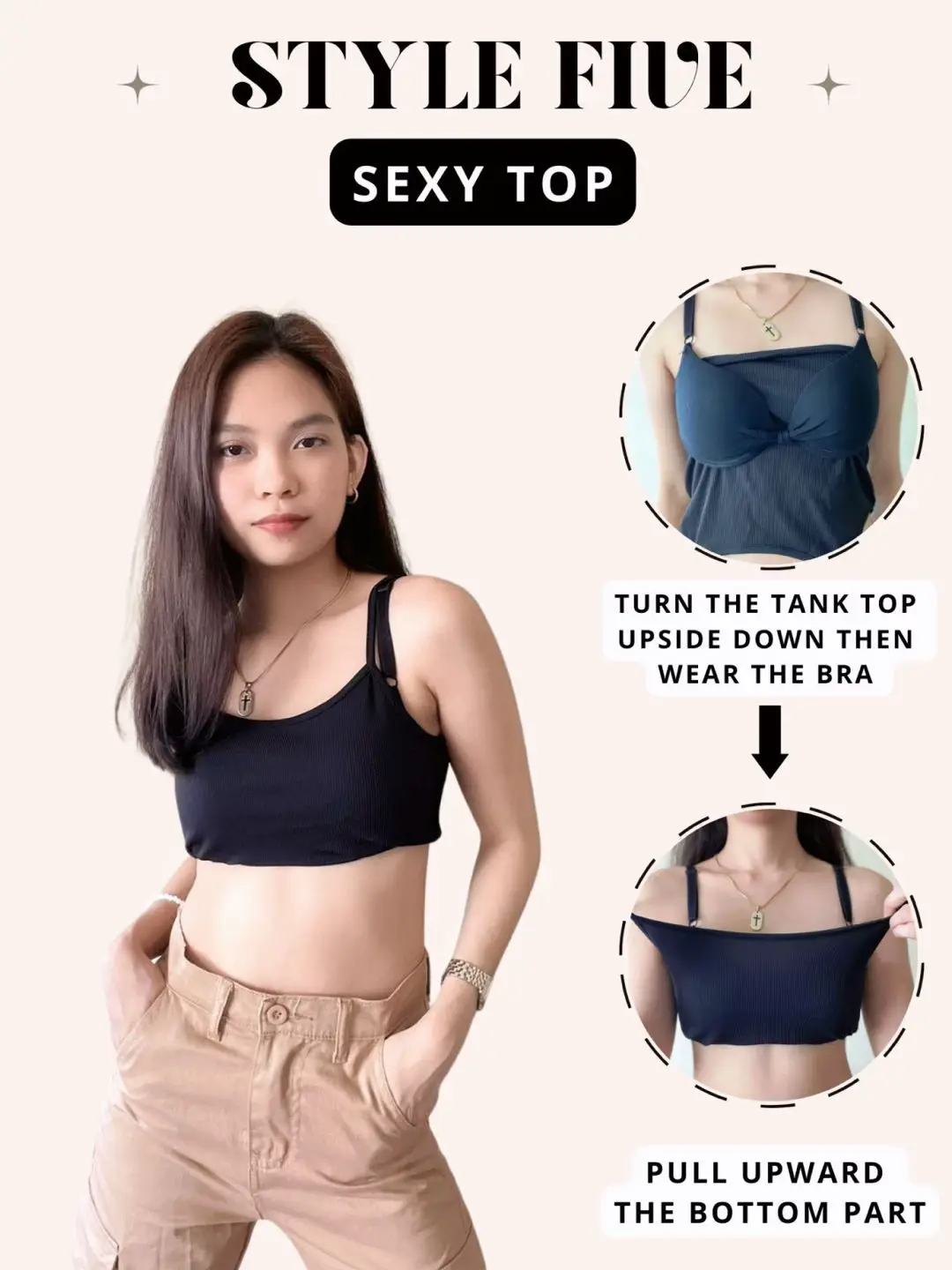 🤩FASHION HACKS: TANK TOP HACKS (NO CUTTING), Gallery posted by Allyssa  Cornejo