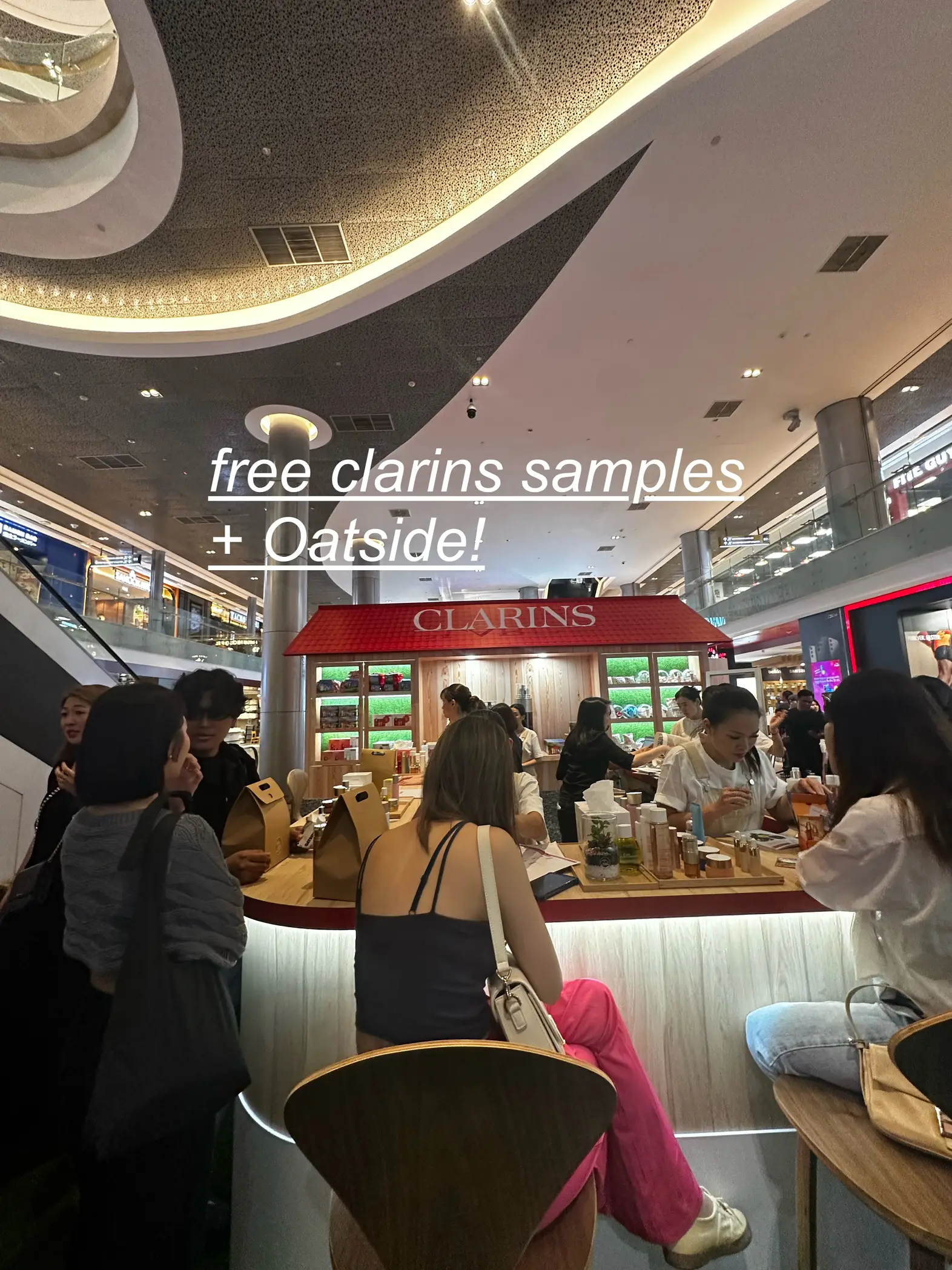 how to get free clarins samples & oatside!'s images(0)
