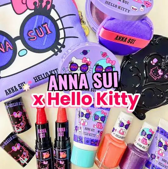 ANNA SUI 2024 x Hello Kitty's 50th anniversary 💜🖤 | แกลเลอรีที่โพสต์โดย ...
