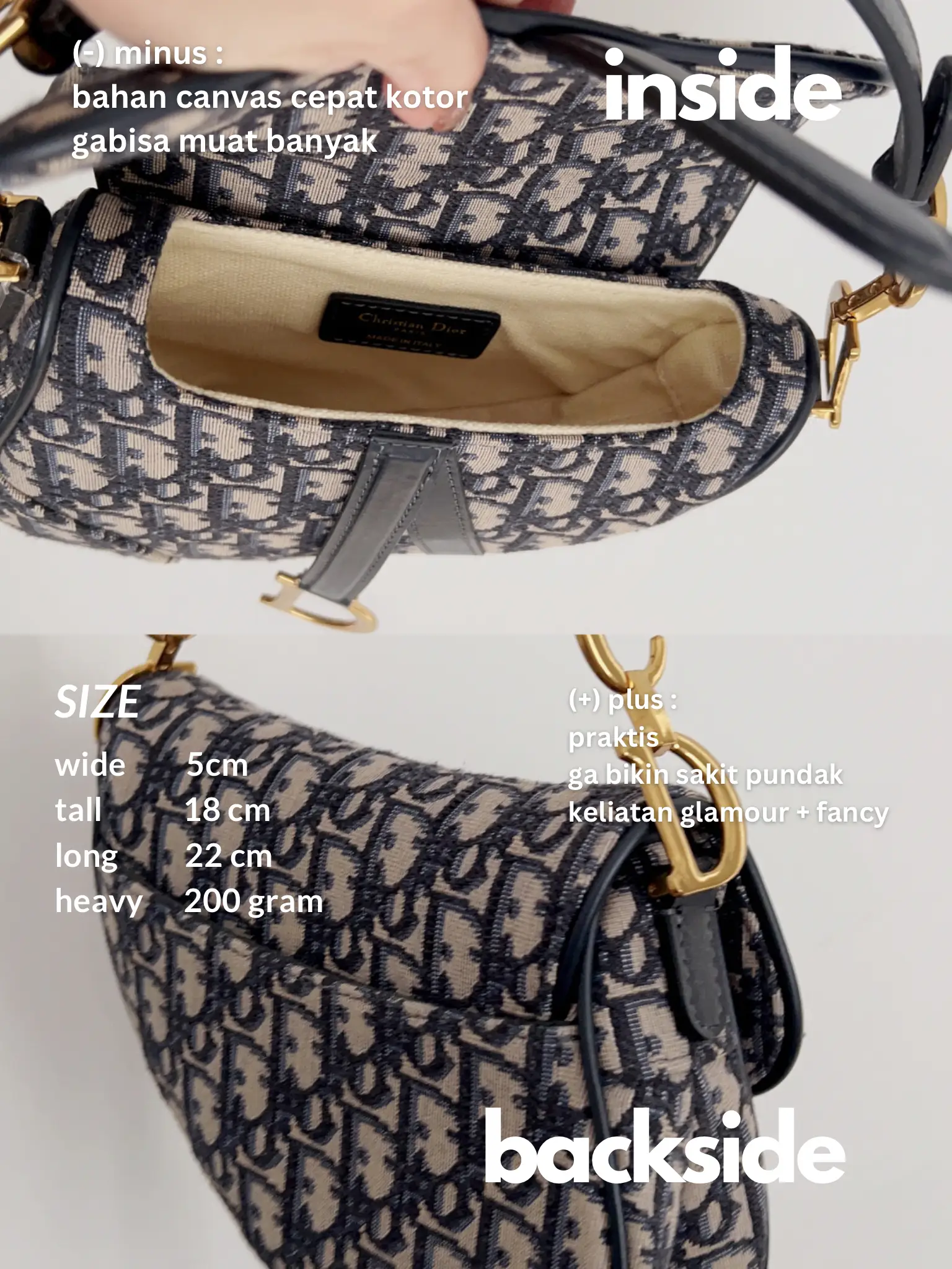 Dior Small Tote Bag $200 ? Fake vs Real Review 