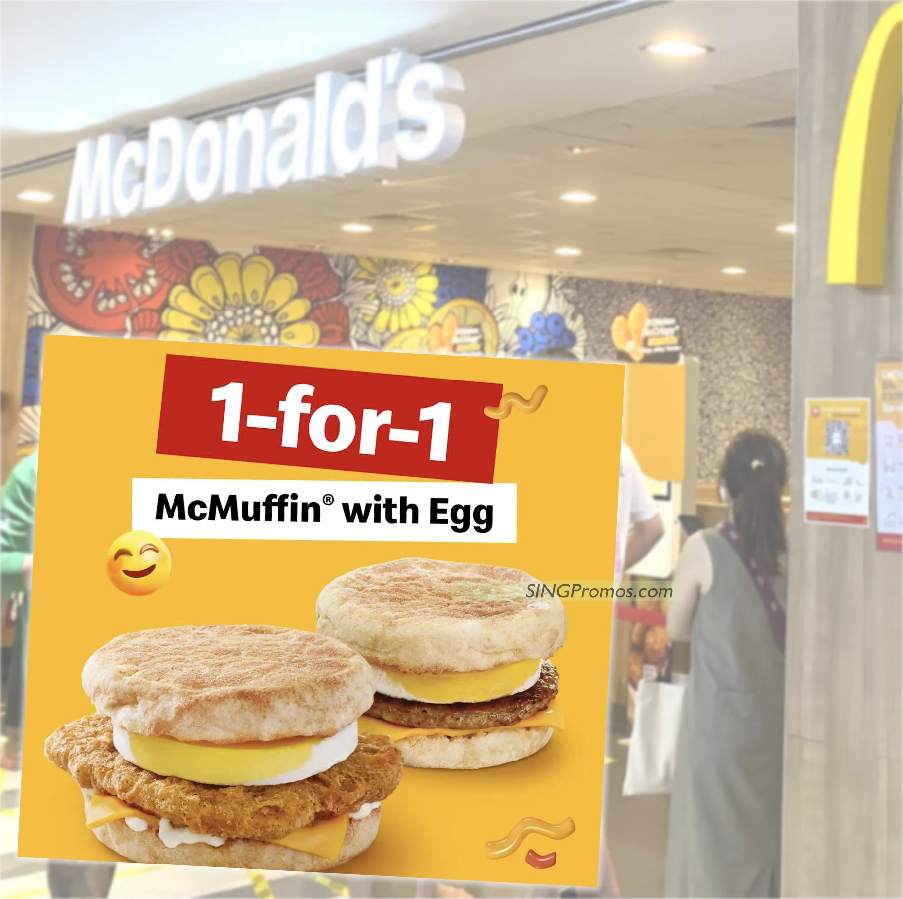 Brighten your morning! 1-for-1 McMuffin® with Egg's images(0)
