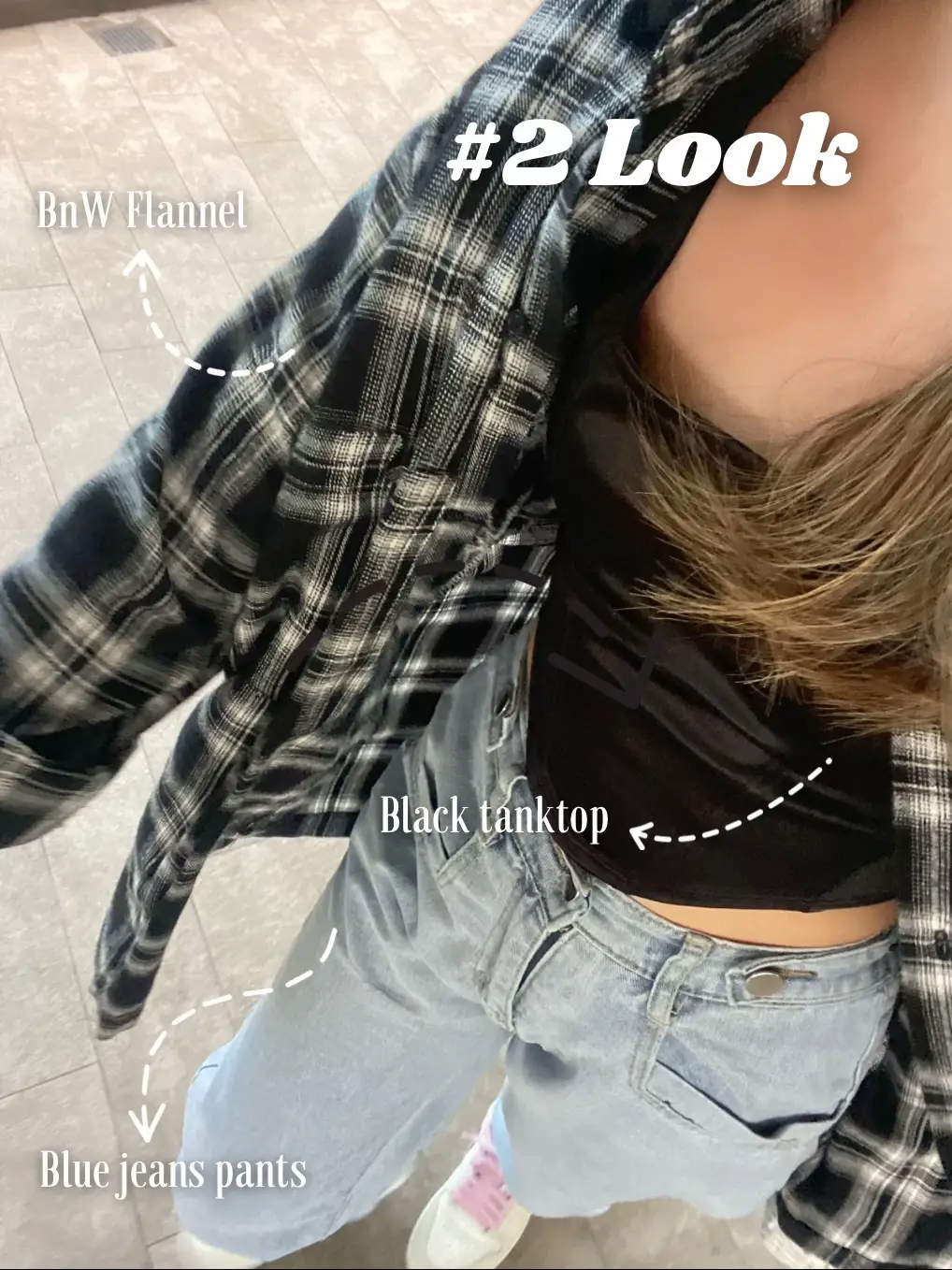 How I Style My BnW Flannel🖤🤍 | Gallery posted by niki | Lemon8
