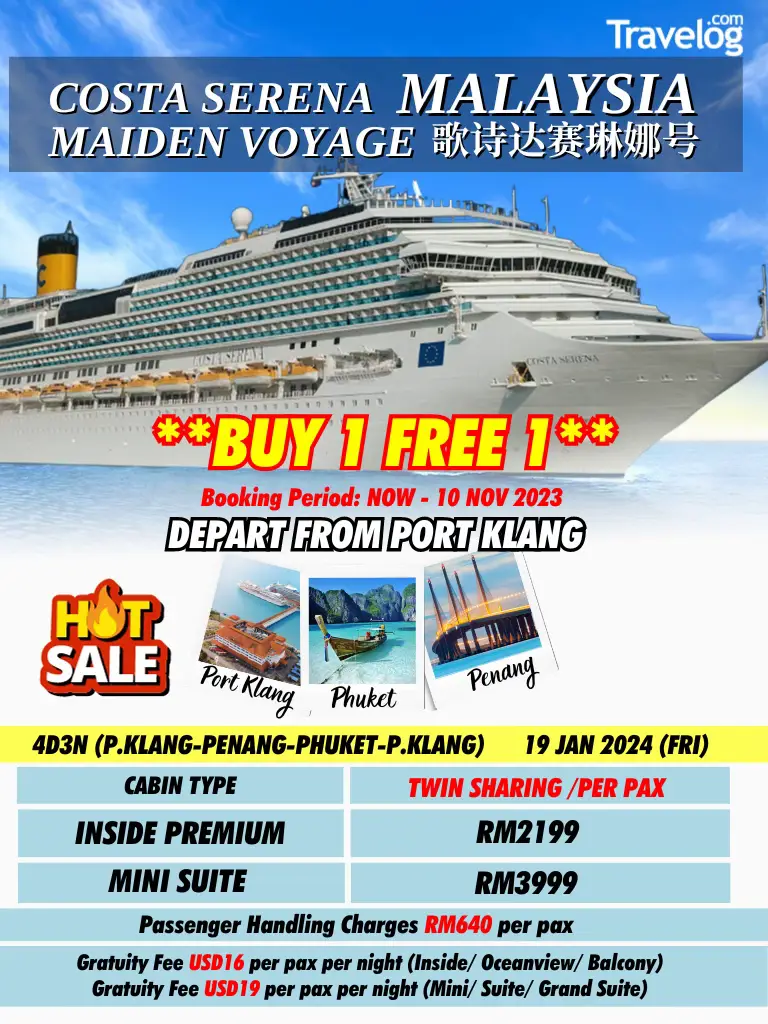 🛳️ Costa Serena Cruise (Ex-Port Klang) | Galeri disiarkan oleh Travelog ...