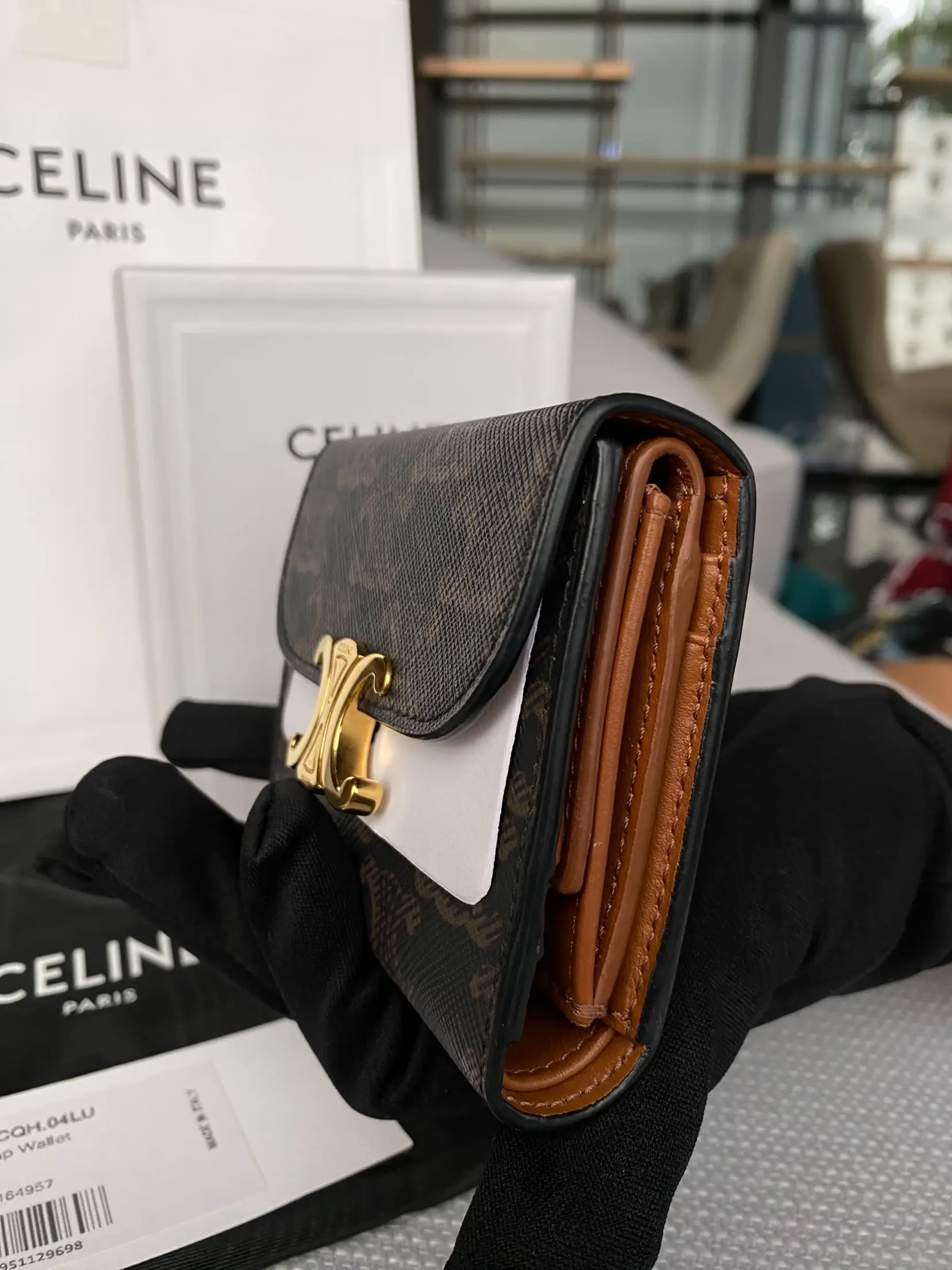 Celine small flap discount wallet