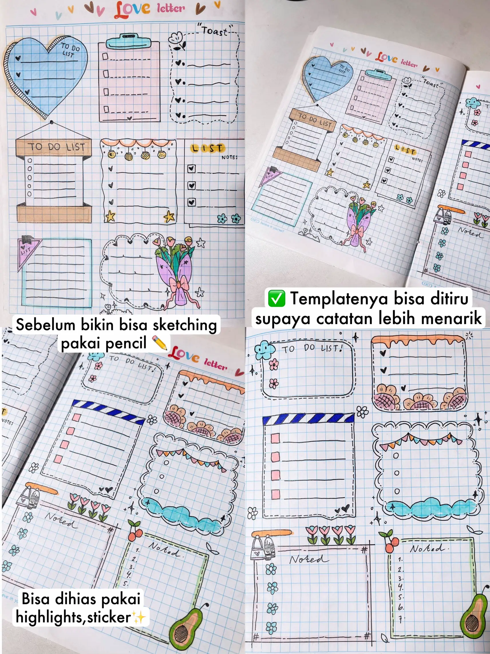 Menghias Buku Catatan Pelajaran Pencarian Lemon8