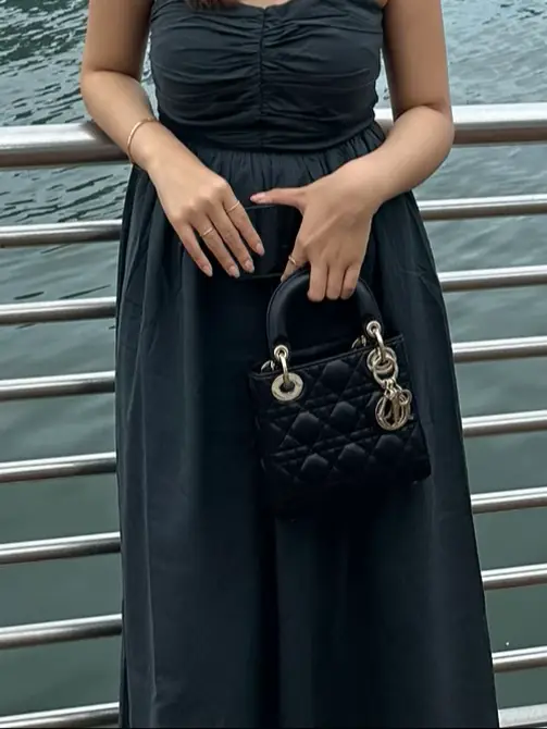 Mini lady dior online outfit