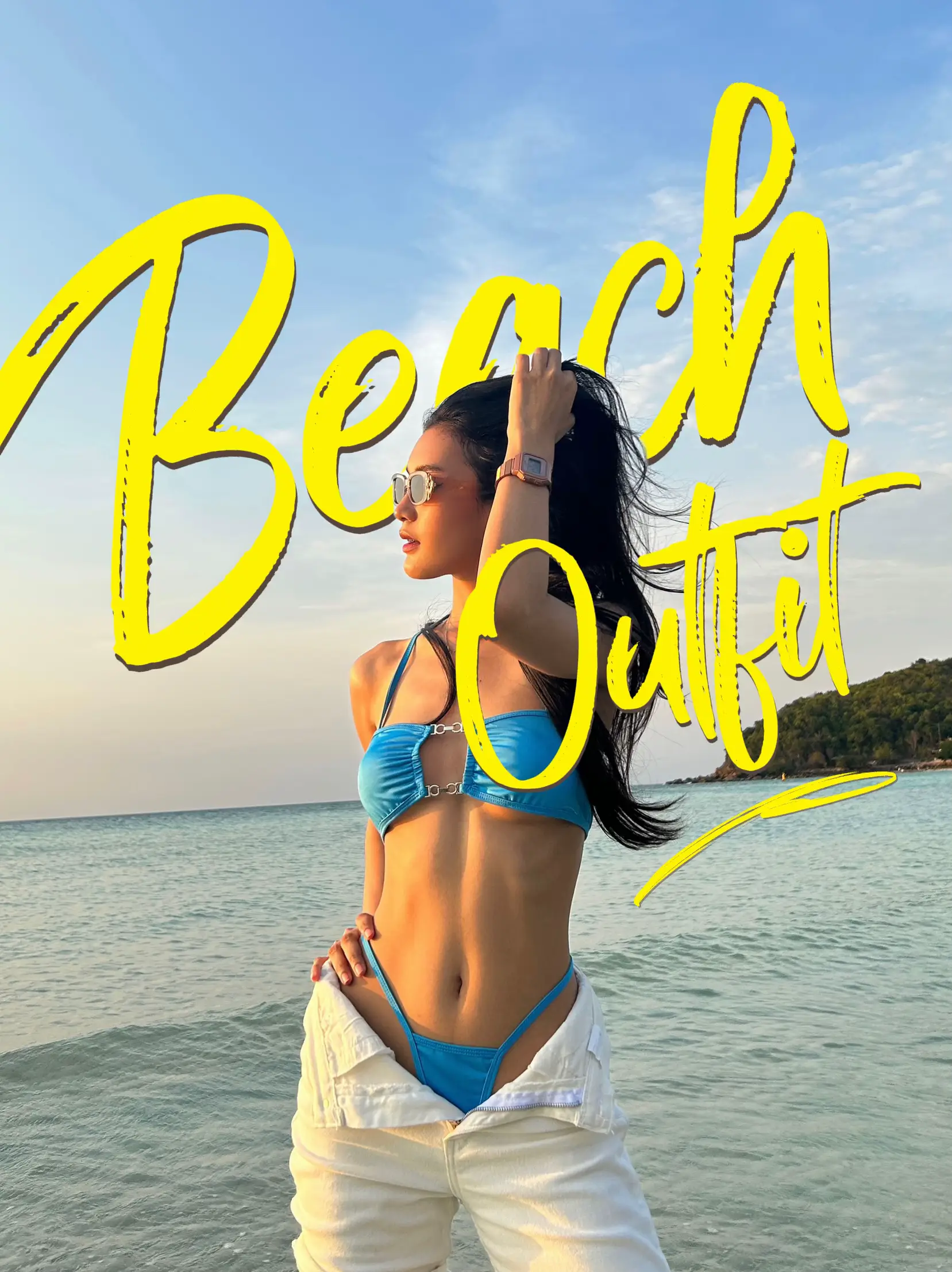 Beach Suit 🏝 Bikini With Jeans Matching Out Sexy + Chic Look! | Gallery  posted by PAD | Lemon8