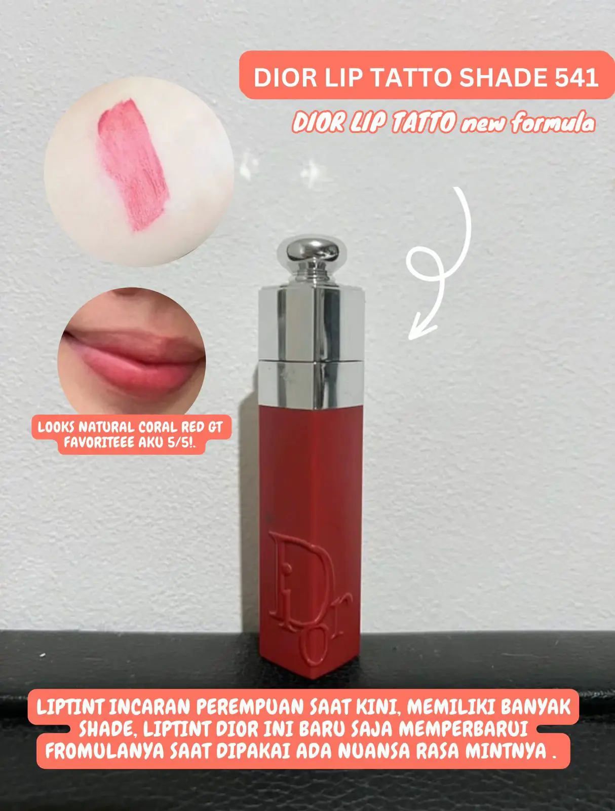 Dior lip clearance tattoo 541 review