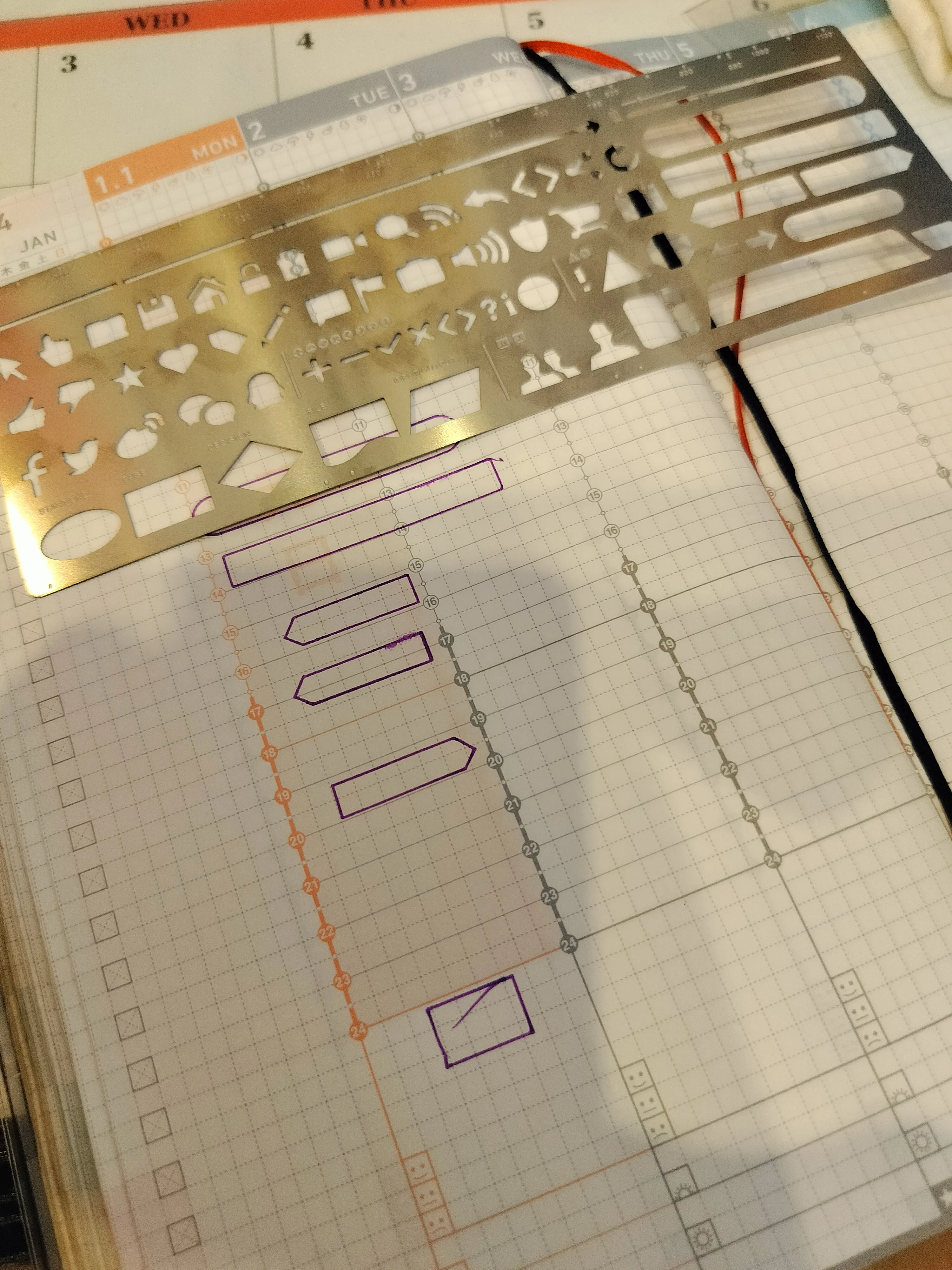 ไม้บรรทัดสำหรับคนใช้สมุด grid | แกลเลอรีที่โพสต์โดย spellsofwitch | Lemon8