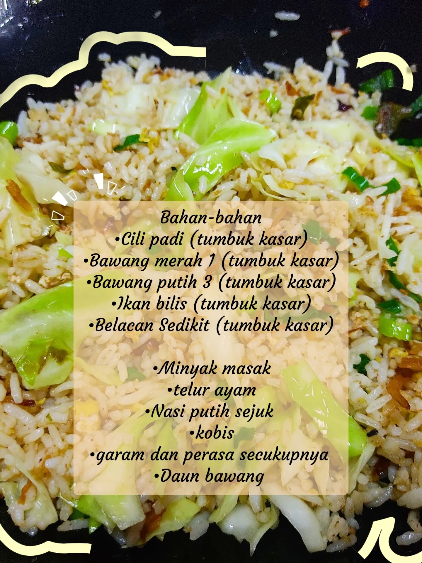 Menu nasi store goreng