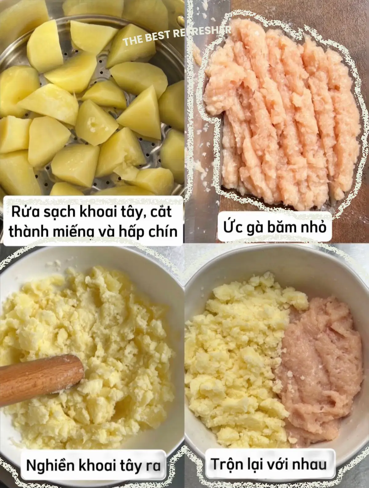 Cách làm khoai tây nghiền Eat Clean