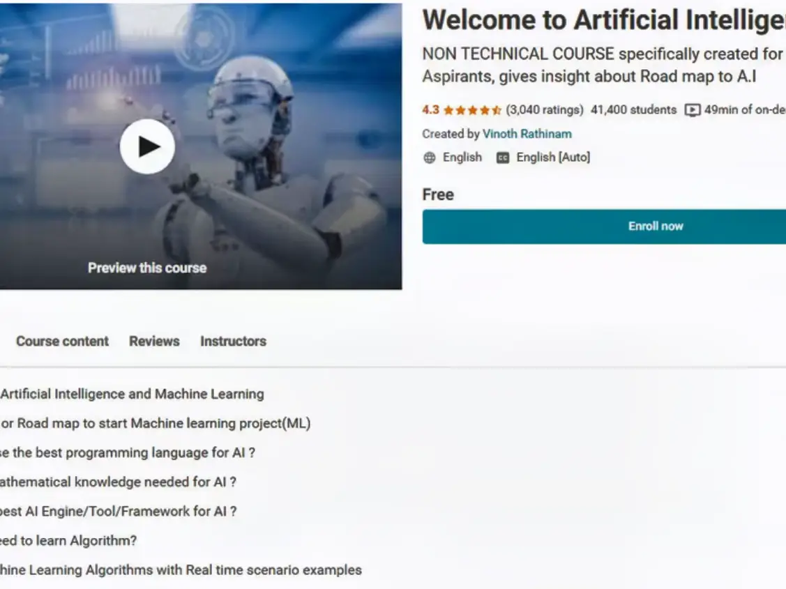 Best udemy course cheap for machine learning