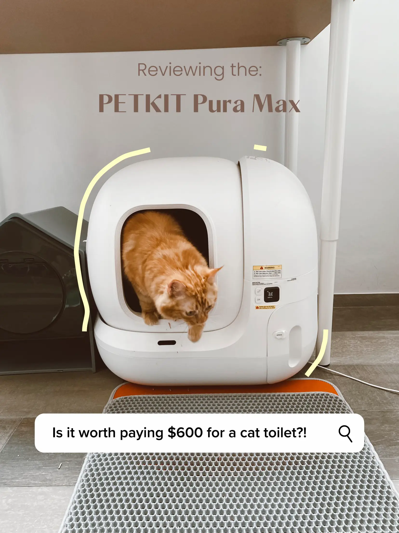 PETKIT White Villa Cat Litter Box - Lemon8 Search