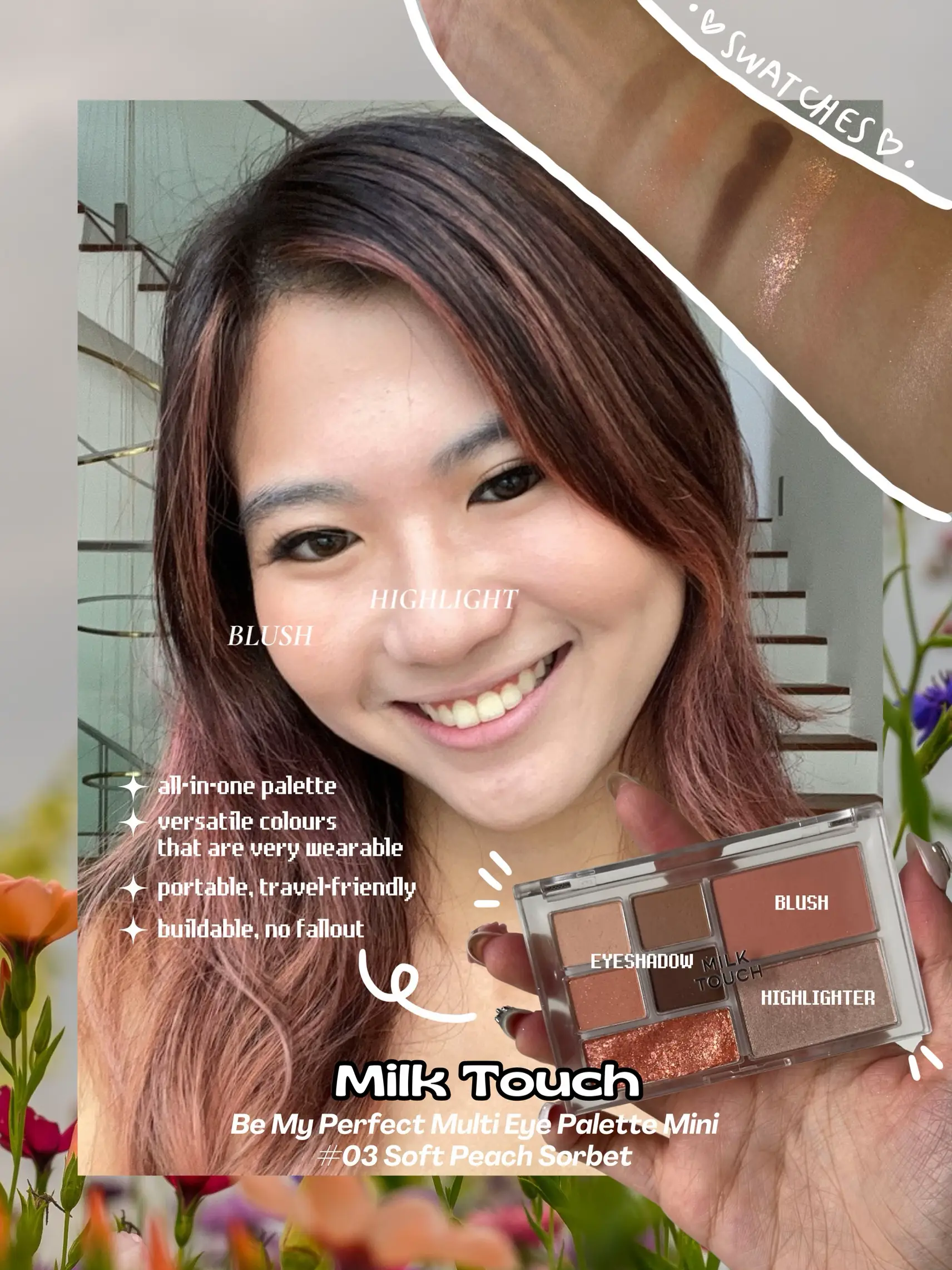 Korea Milk Touch Be My Perfect Eyeshadow Blush Multifunctional 7