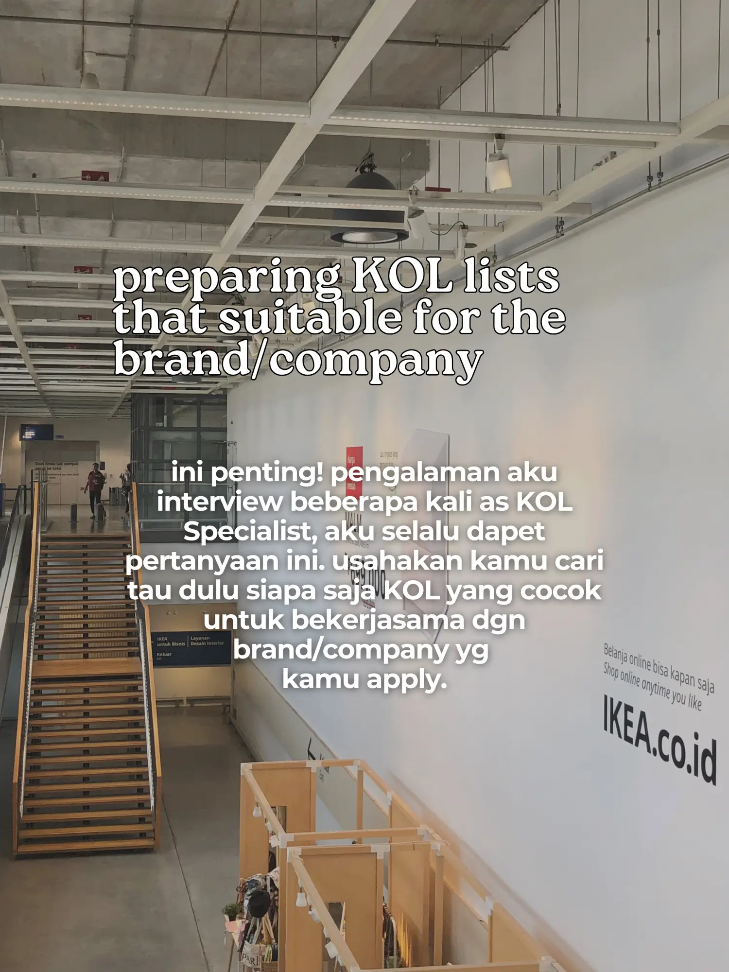 interview tips for KOL Specialist | Galeri diposting oleh Fara Adinda ...