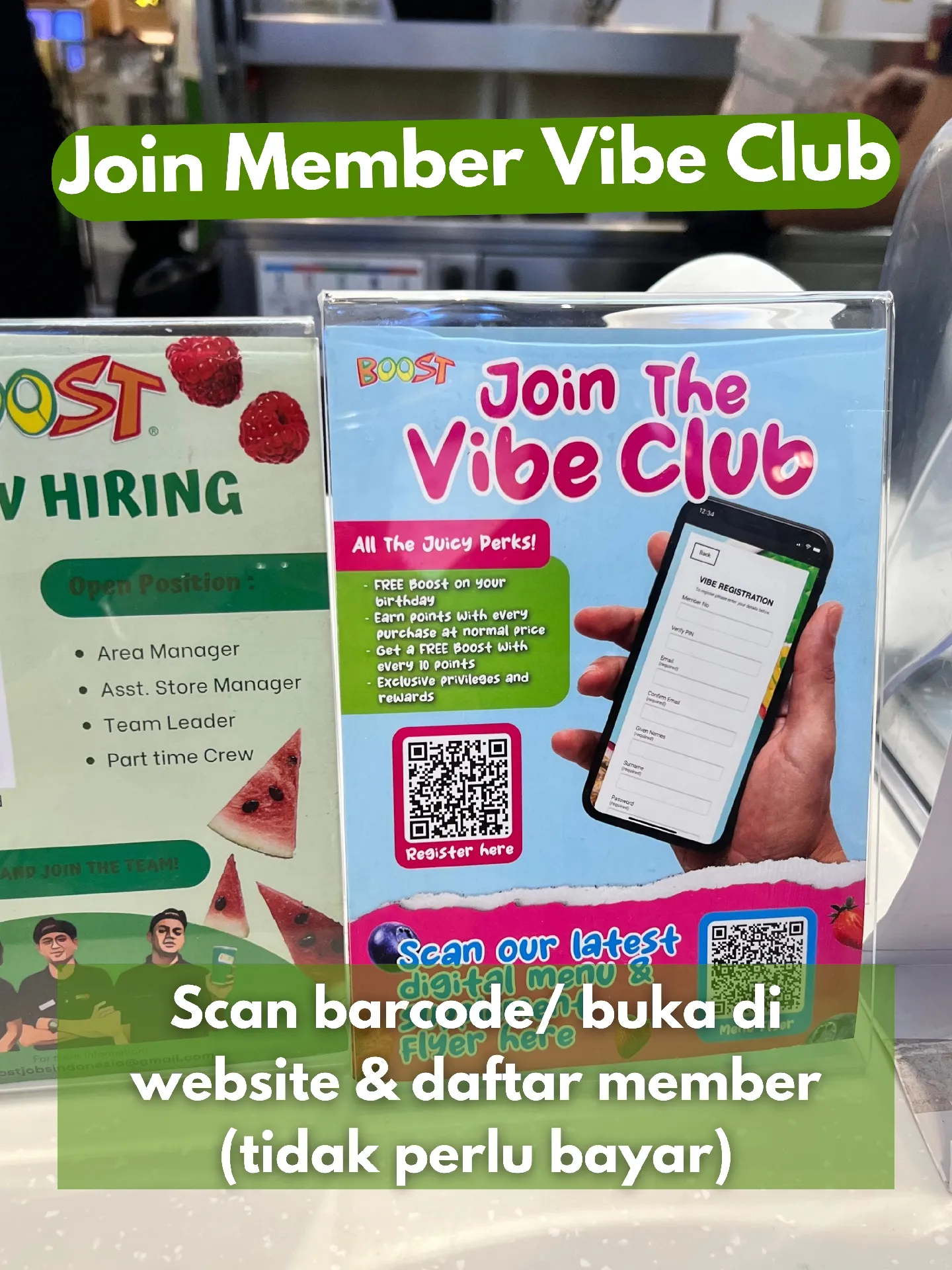 Tips minum boost gratis saat ulang tahun galeri disiarkan oleh eat