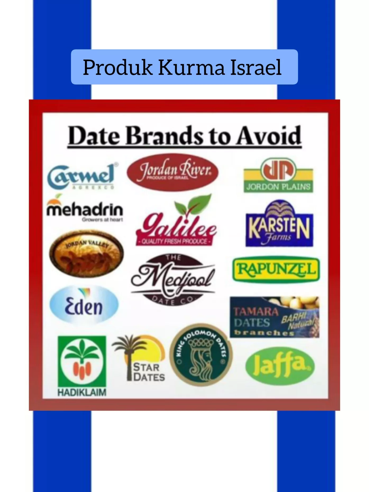 Produk Kurma israel. Takjil puasa baikot israel ! | Galeri diposting ...