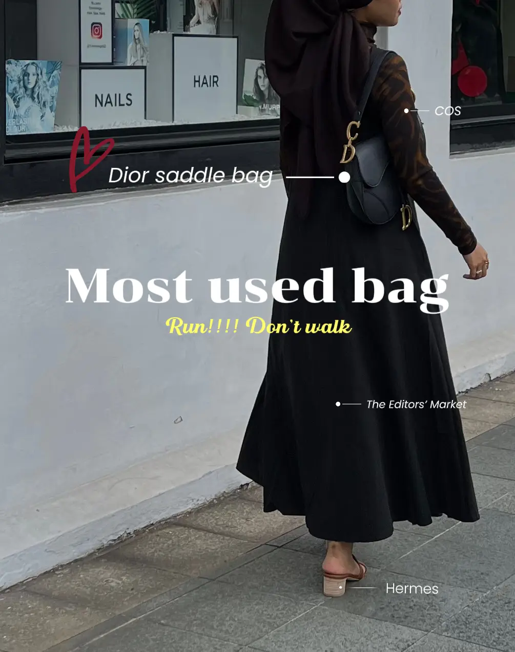 Used dior 2024 saddle bag