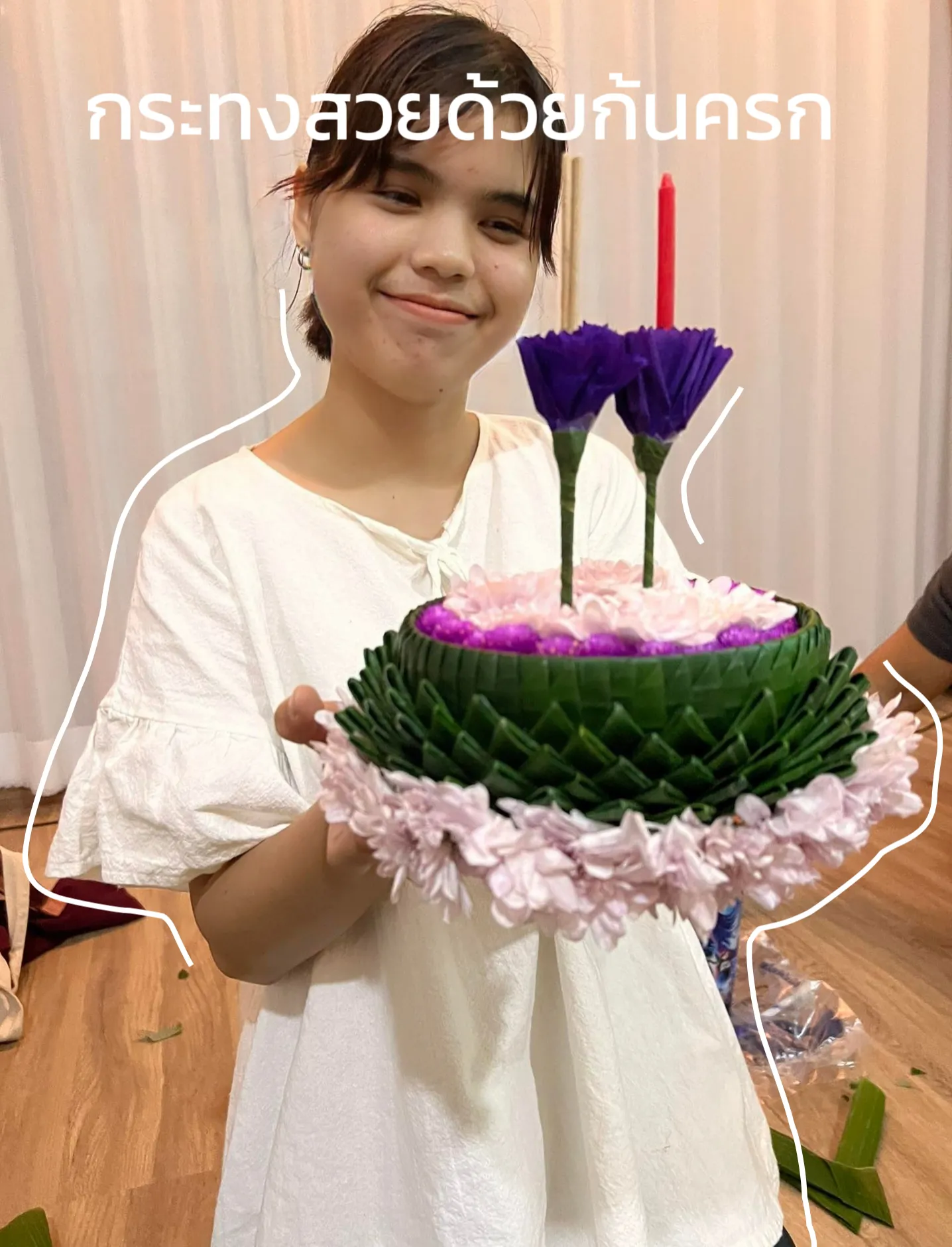 Beautiful krathong with mortar butt gallery posted by walun t lemon8