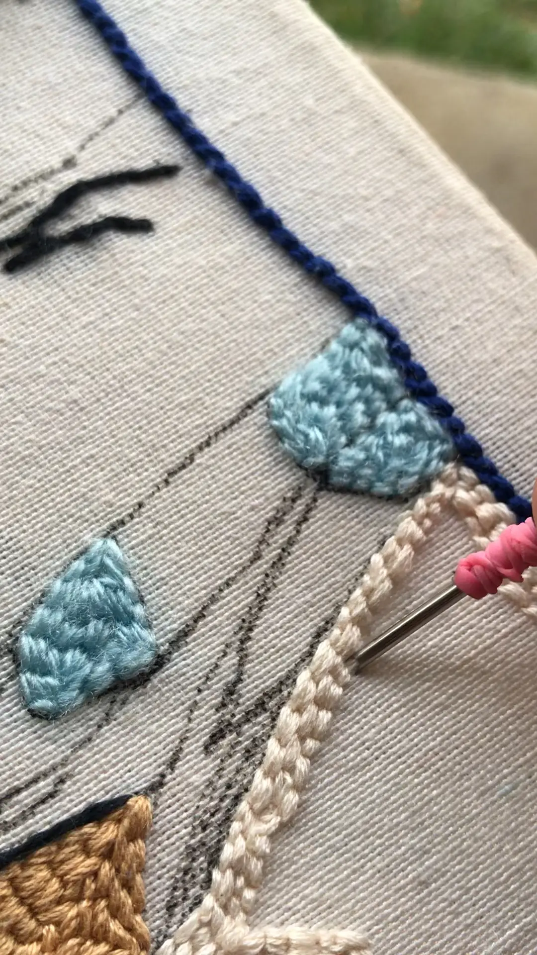 how to make a punch needle frame! 🧶🌈