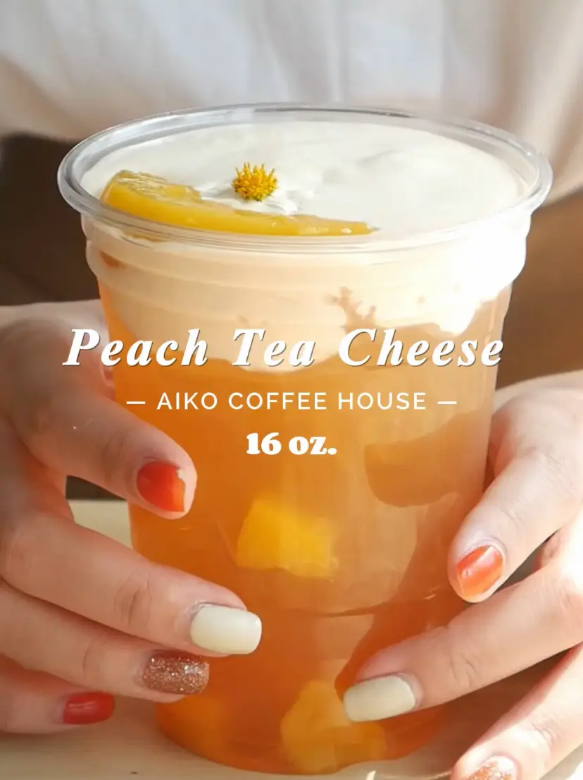 Peach Tea Cheese 🍑🧀 | Gallery posted by aiko.coffee | Lemon8