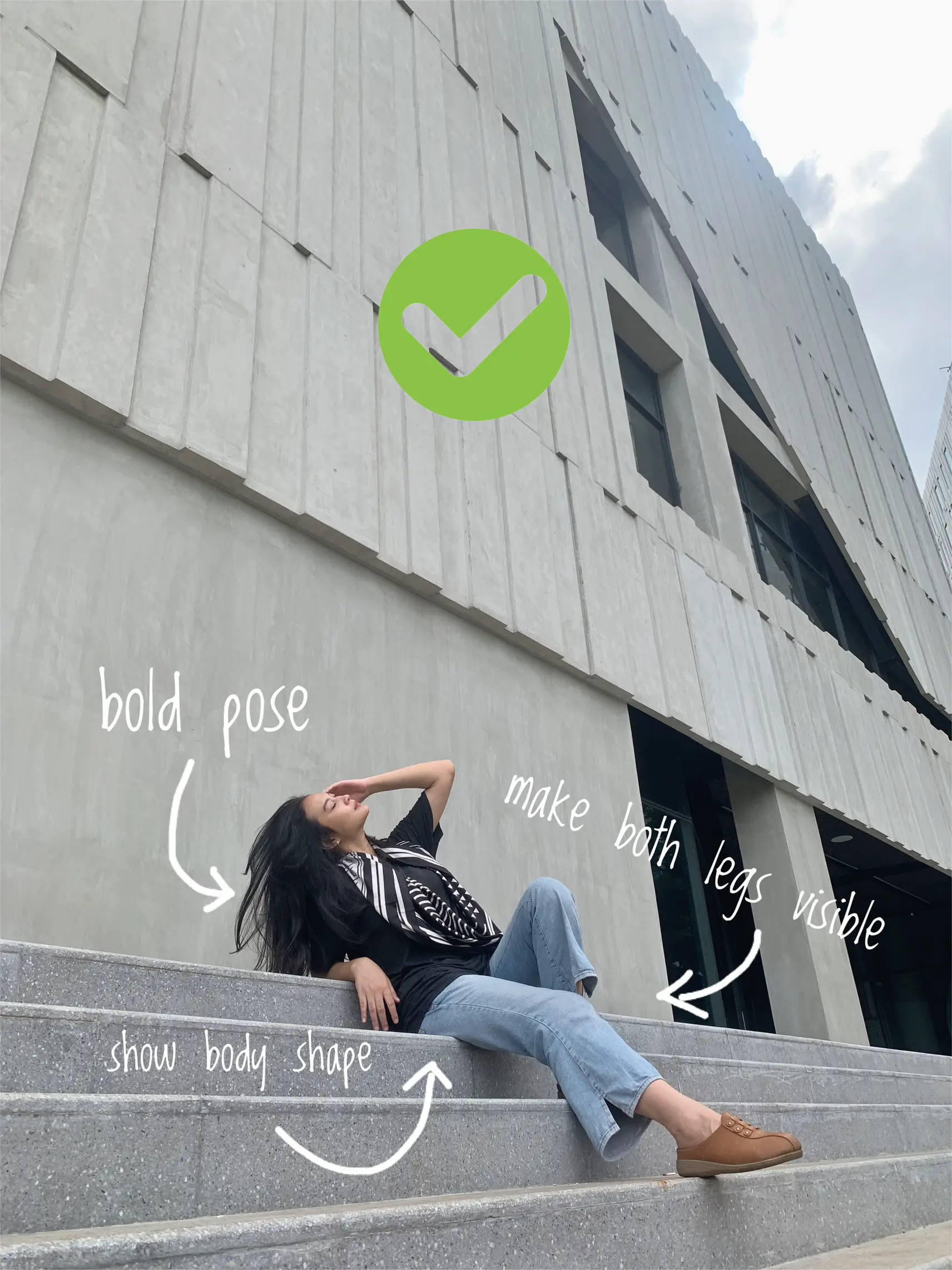 DO AND DONT Photo Pose (sit) | Galeri diposting oleh Sararin | Lemon8