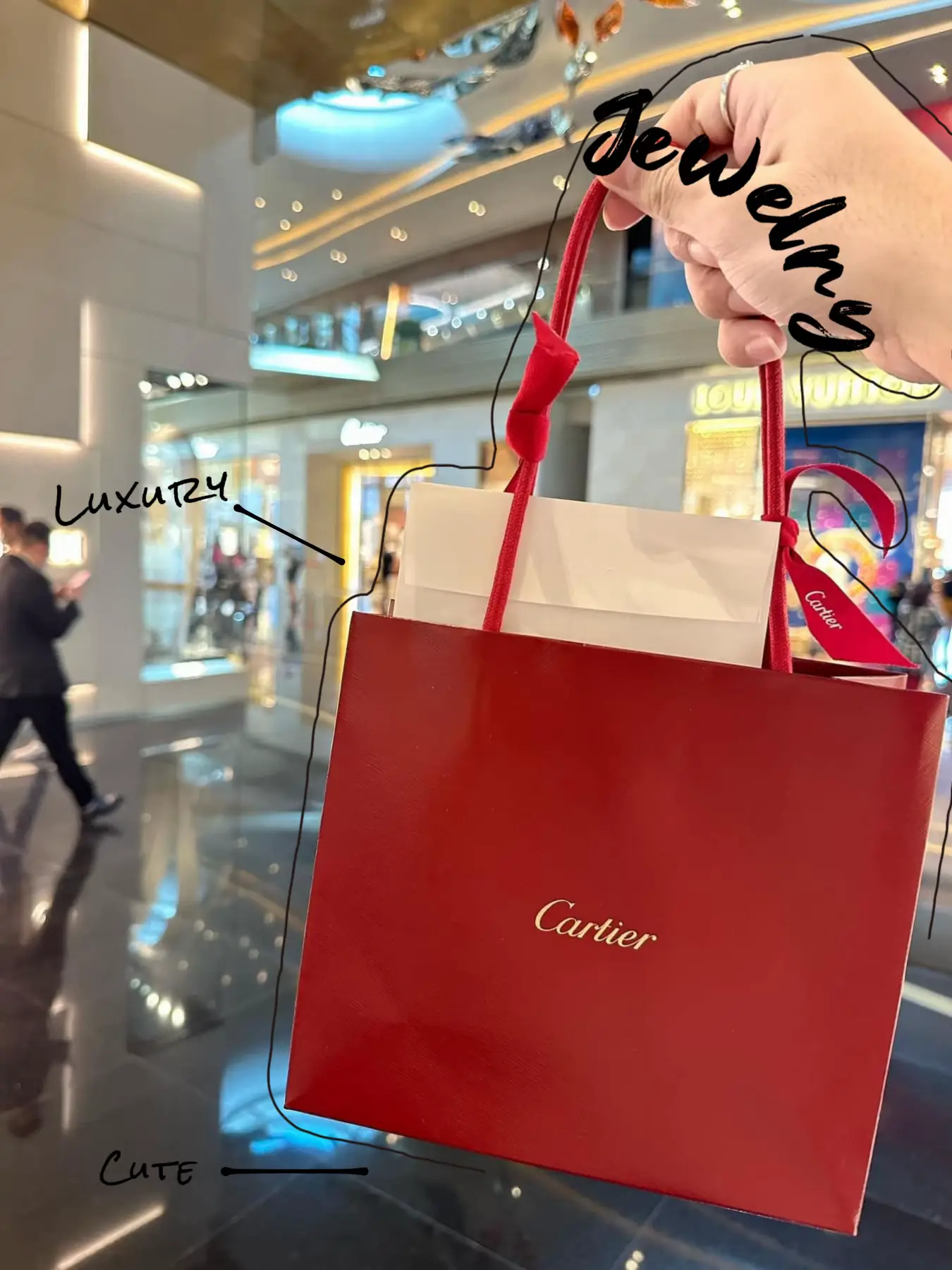 Cartier on sale paper bag