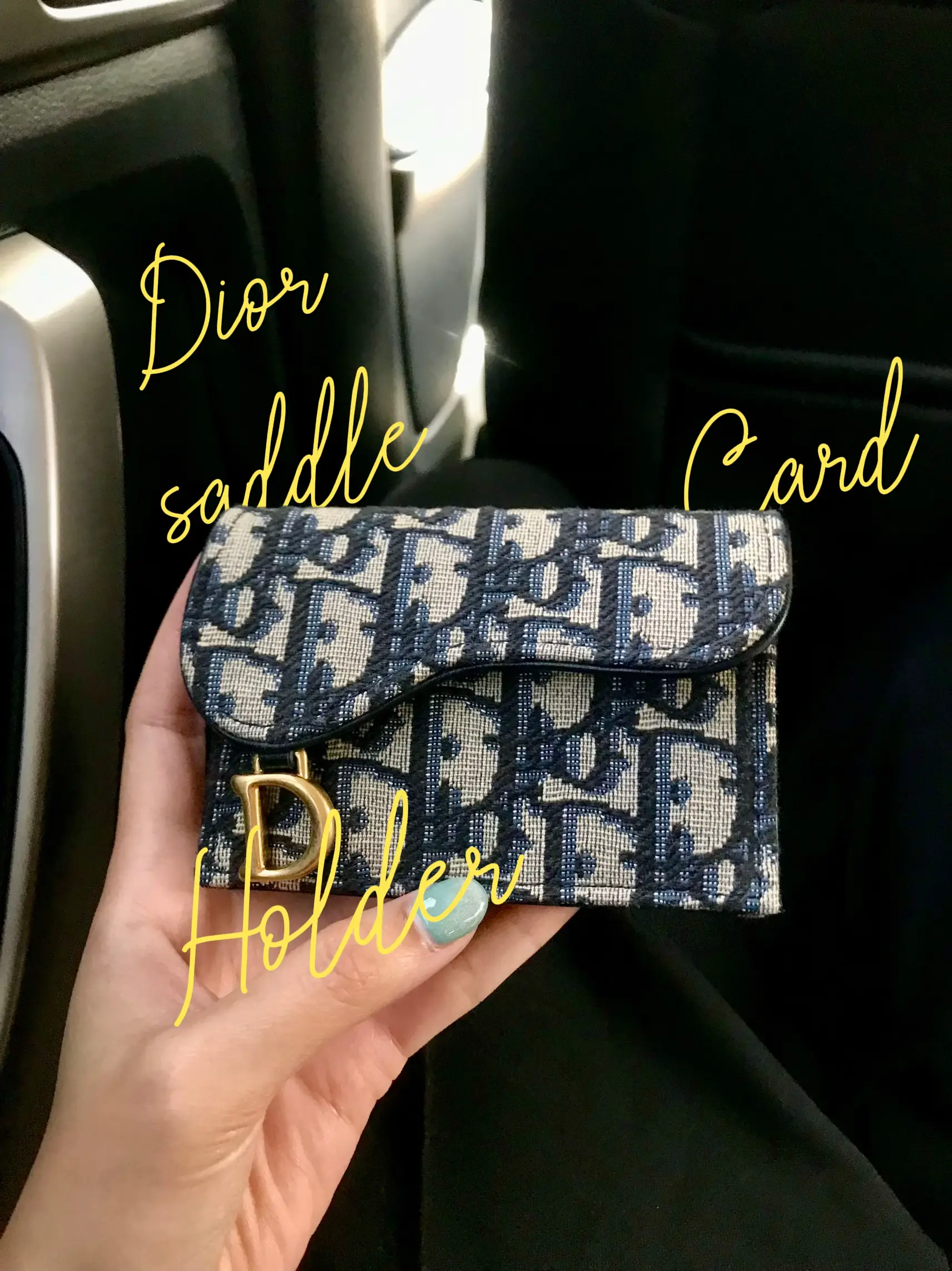 DIOR lady dior 5 gusset cardholder, unboxing + comparison