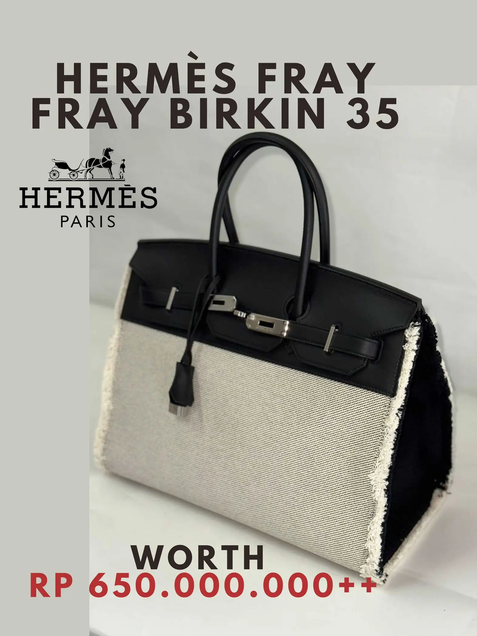 Hermes Birkin 35 Fray Fray