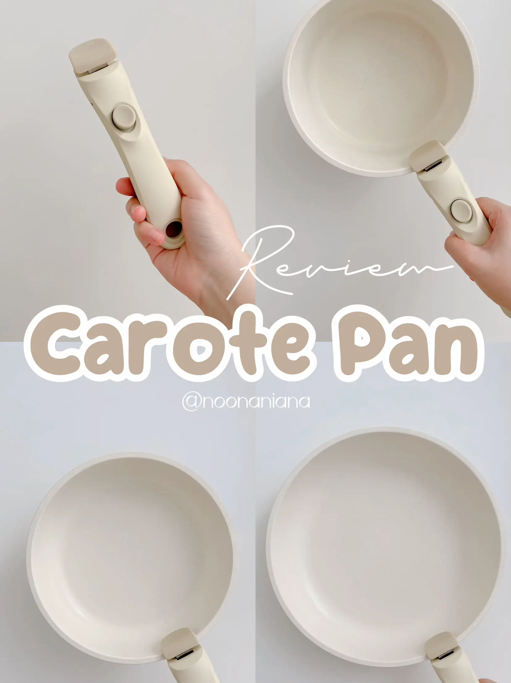 REVIEW CAROTE set Nonstick Cookware DETACHABLE HANDLE 