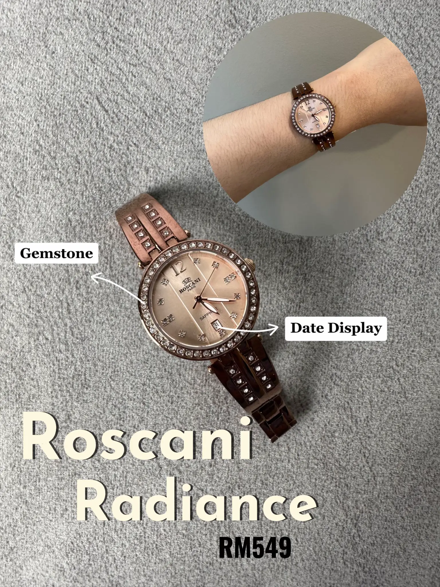 Roscani watch hot sale rose gold