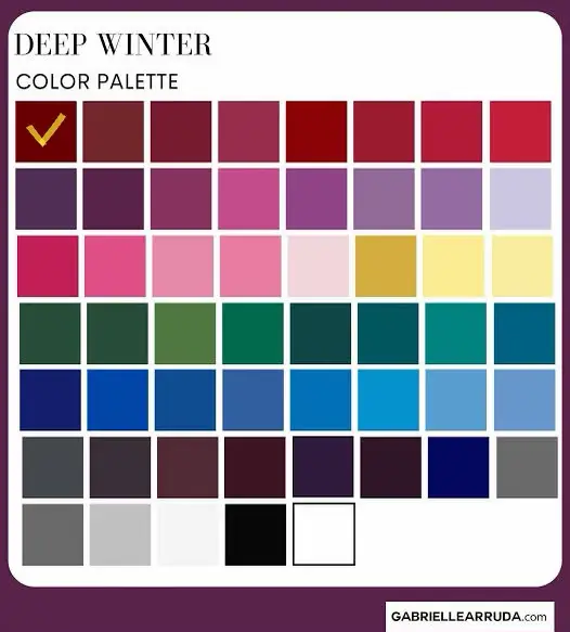 Dark Winter Color Palette - Lemon8 Search