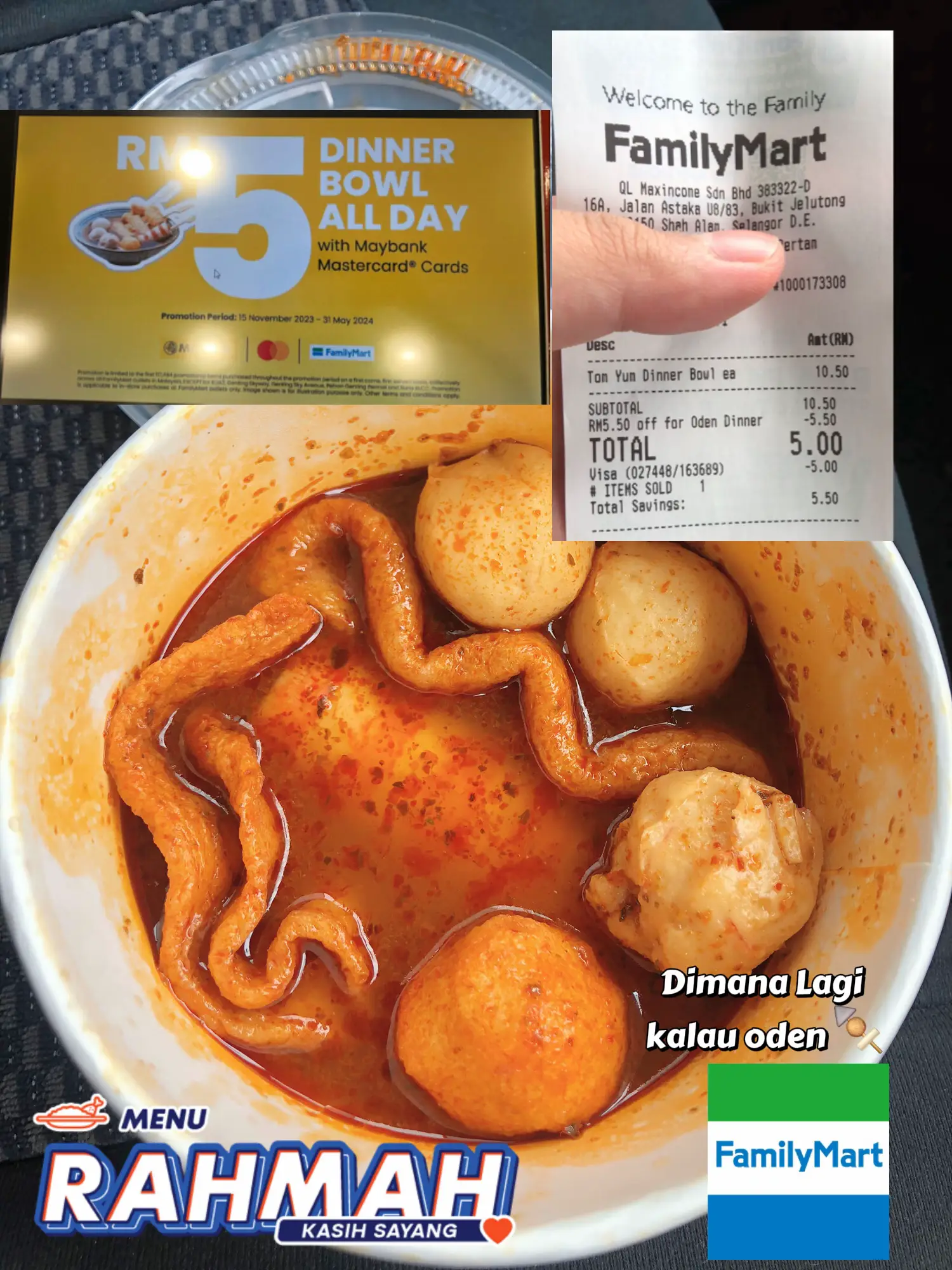 HAH ODEN RM 5 DI FAMILY MART Gallery posted by Nurul Huda Lemon8