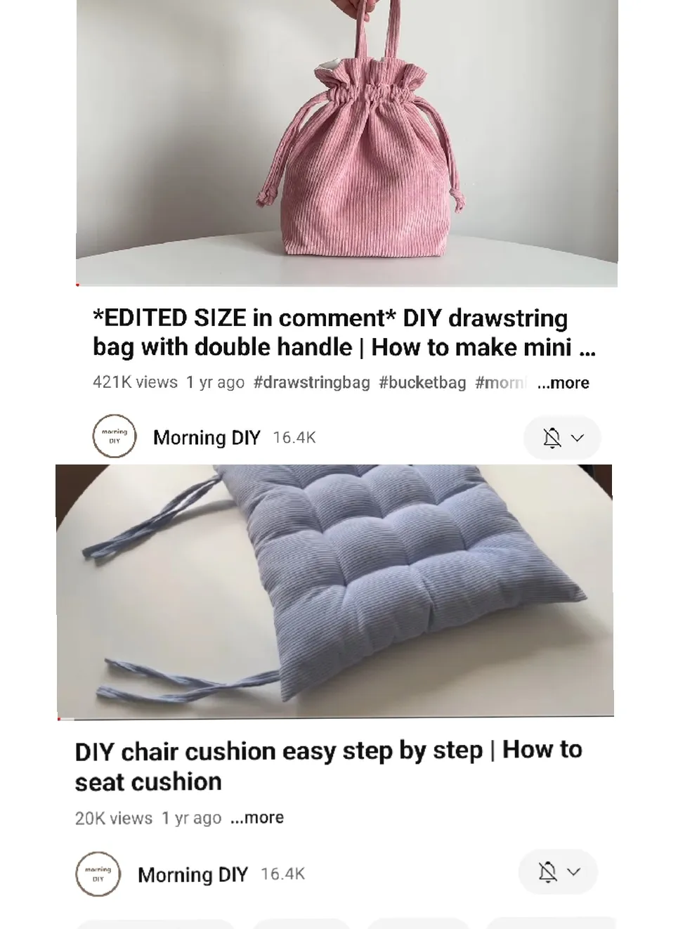 DIY chair cushion easy step by step
