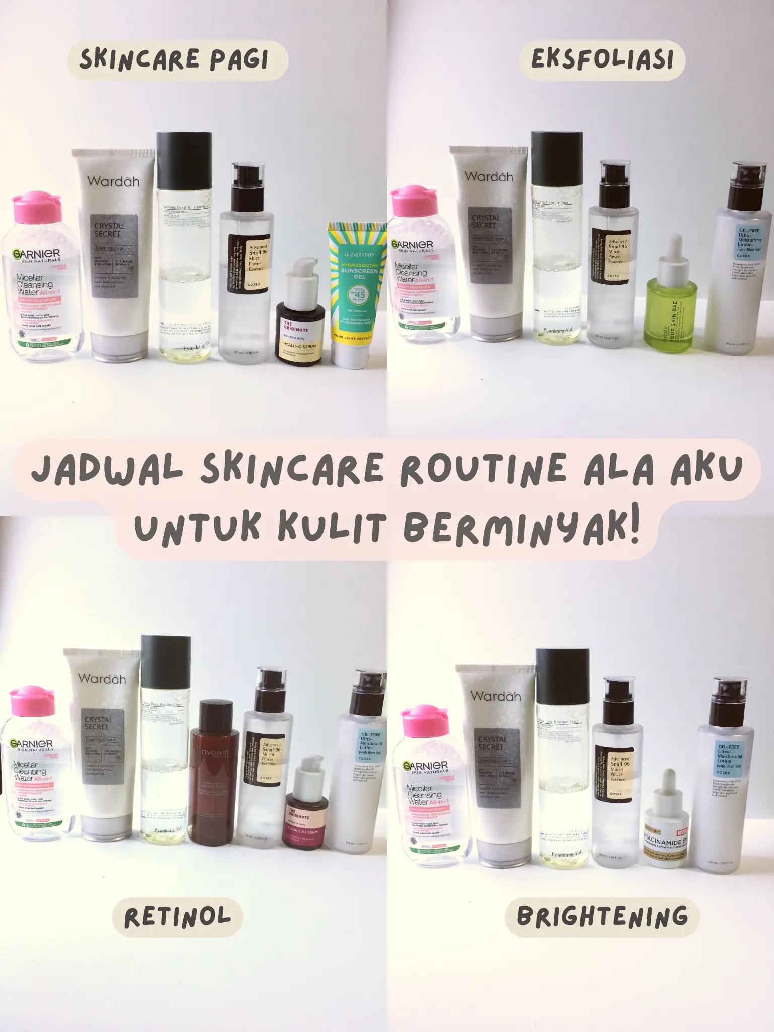 Ini Dia Jadwal Skincare Routine Kulit Berminyak! | Galeri Diposting ...