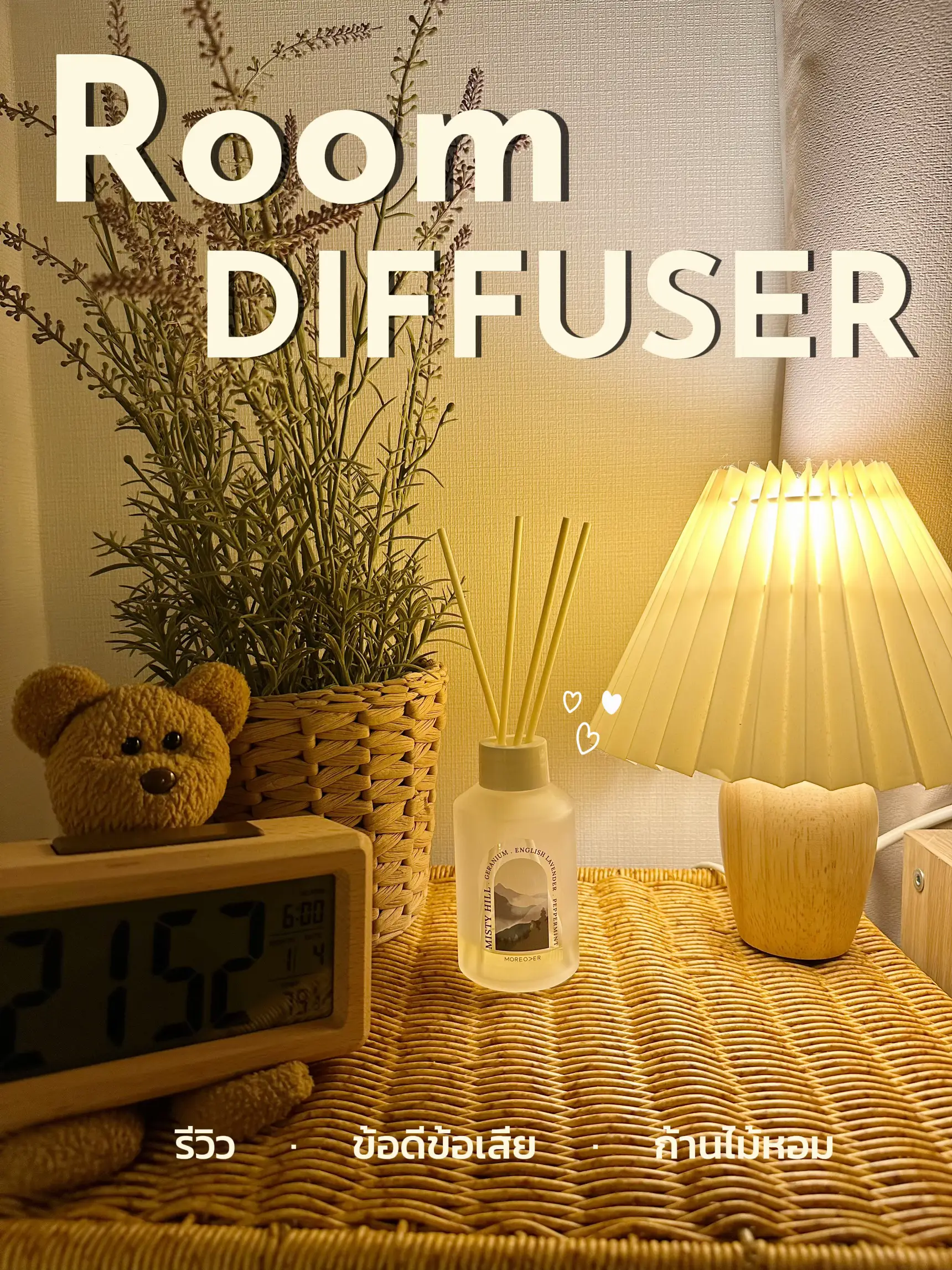 ข้อดี ข้อเสียของ Room diffuser ก้านไม้หอม แกลเลอรีที่โพสต์โดย จัดบ้าน