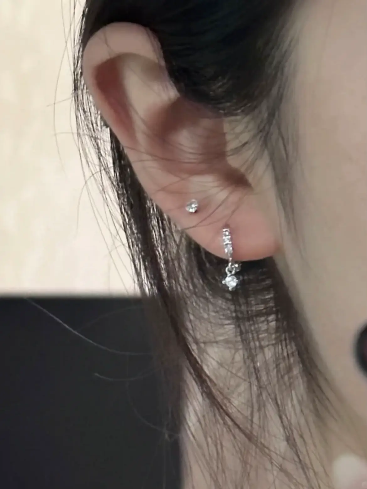 Ear piercing hot sale 2 holes