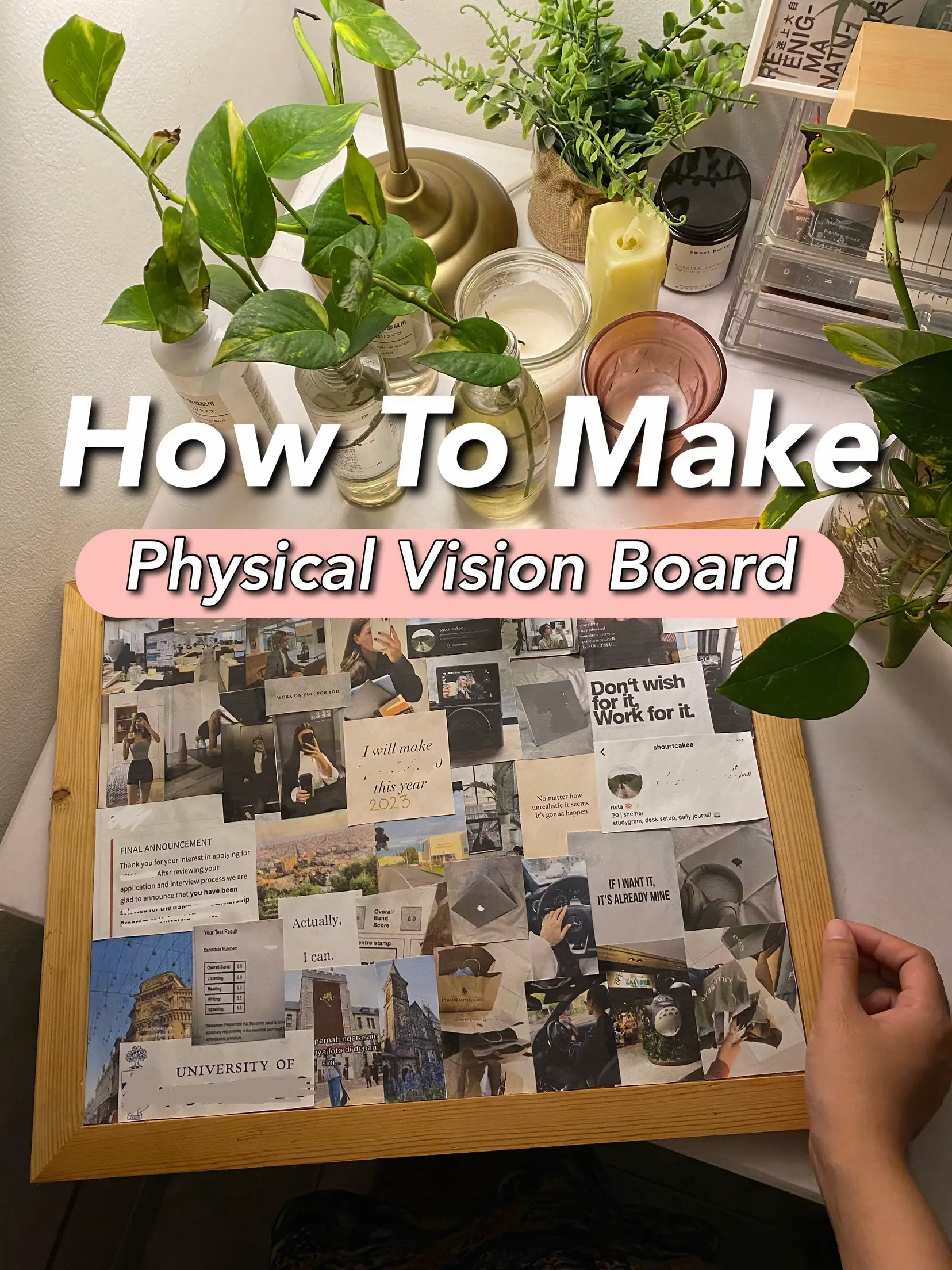 How To Make Physical Vision Board🤩💖, Gallery posted by shourtcakee